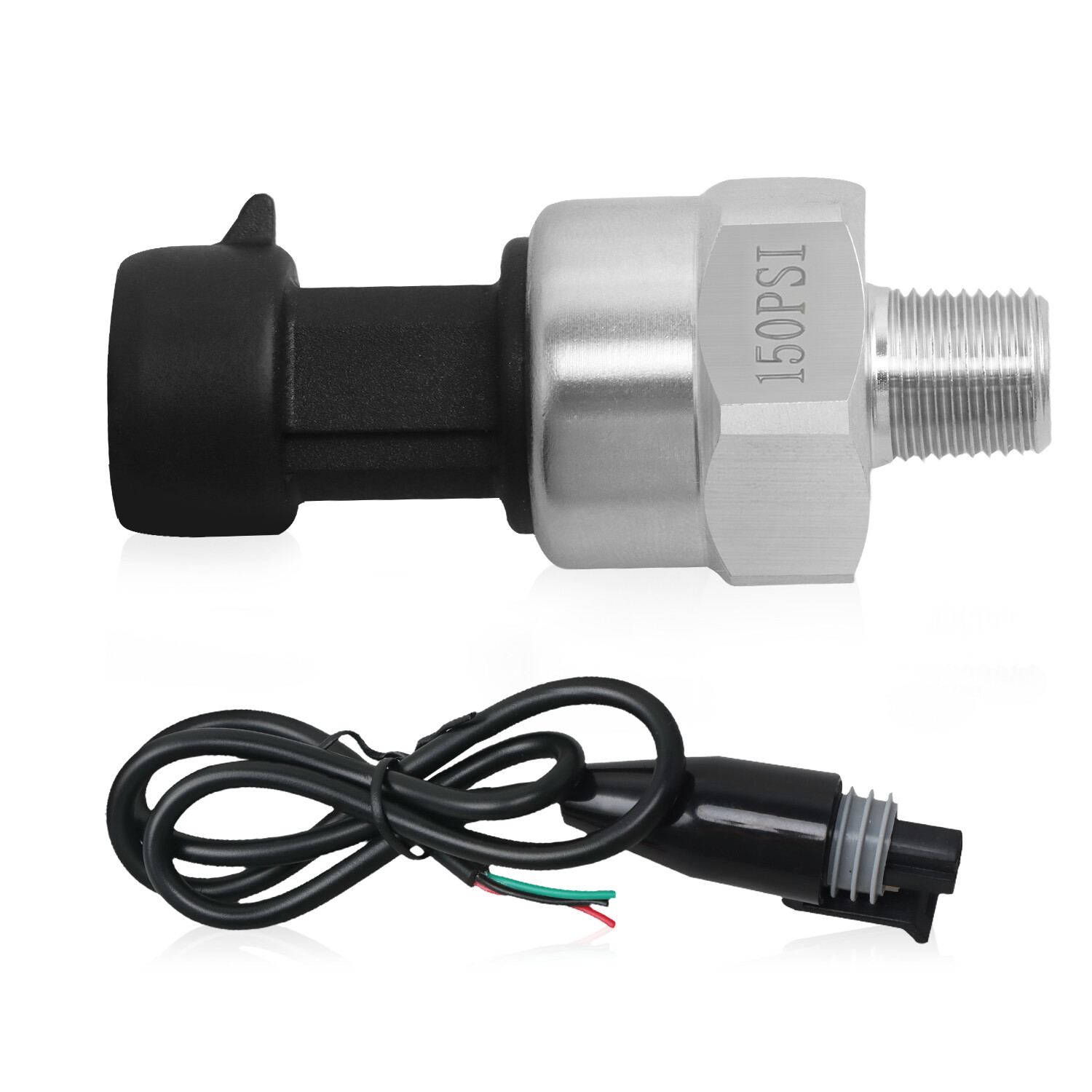150 PSI Stainless Steel Thread Pressure Transmitter Sensor for Gas Oil