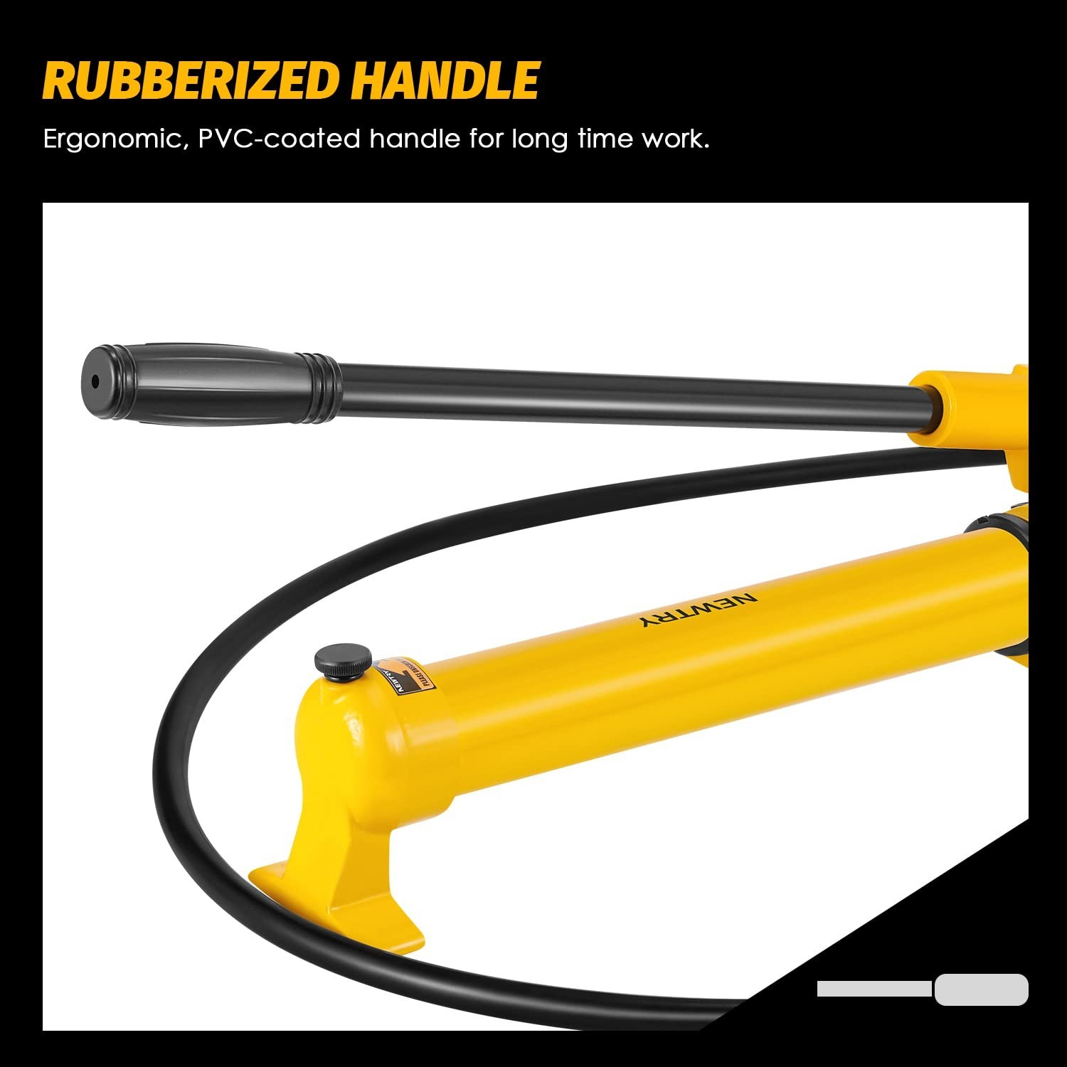 CP-700 Manual Hydraulic Hand Pump w/Oil Gauge Single Acting 9947psi