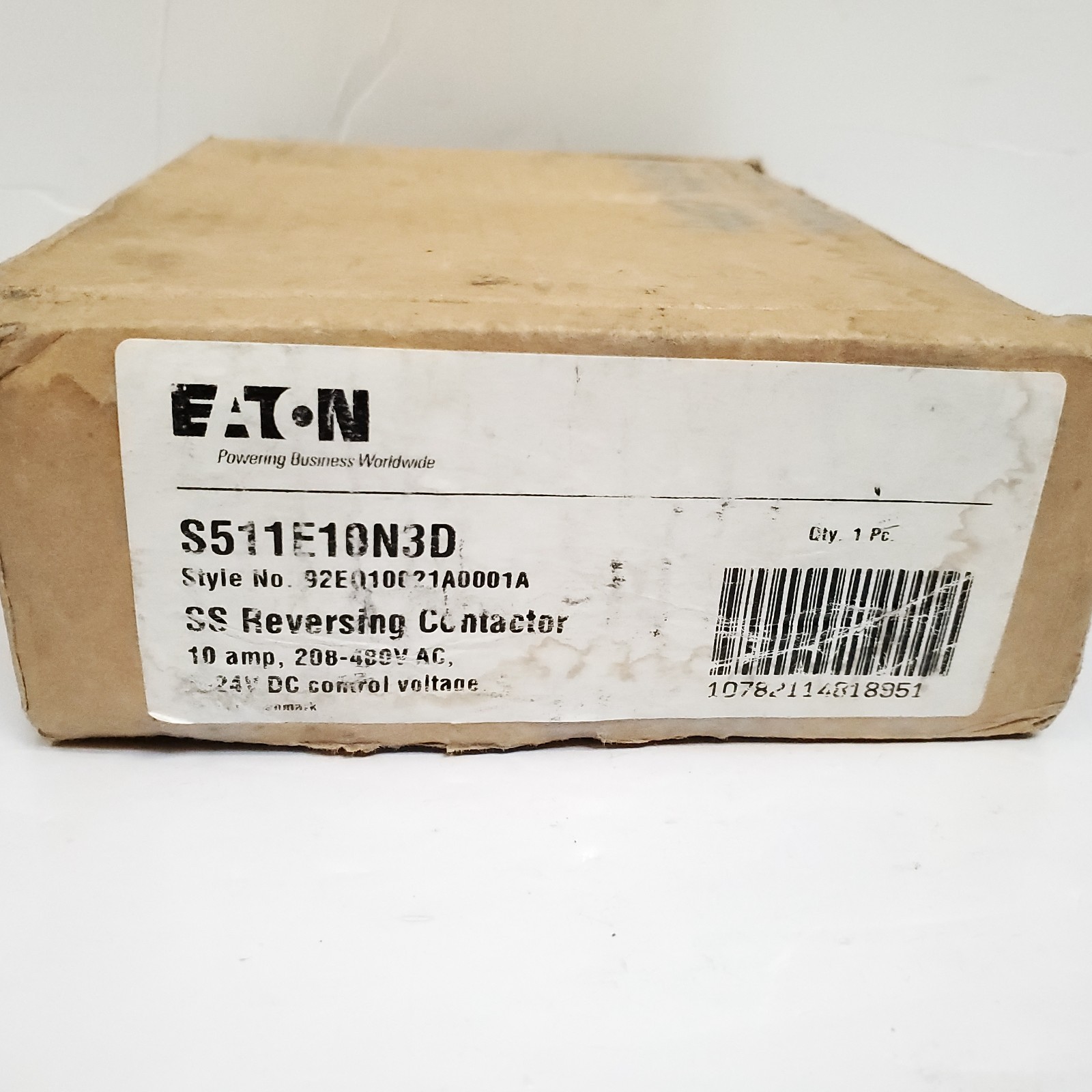 Cutler-Hammer S511E10N3D Semiconductor Reversing Contactor 10A 208-480V