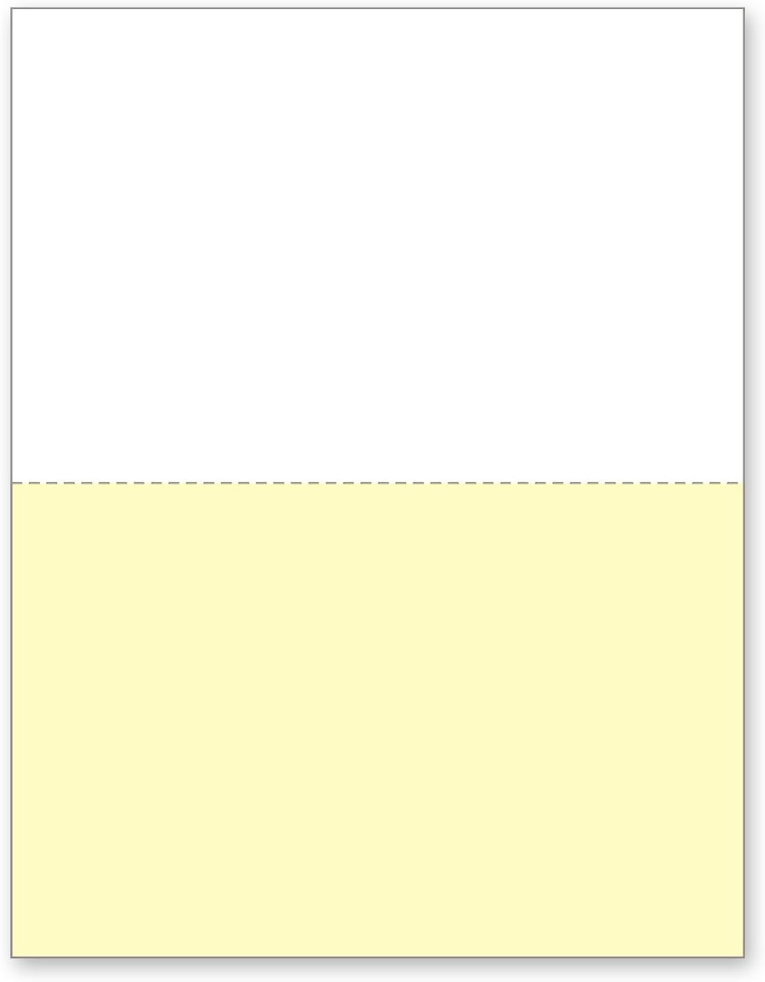 – Pack of 500 Sheets 8-1/2 X 11″ 2-Part Perforated Paper |