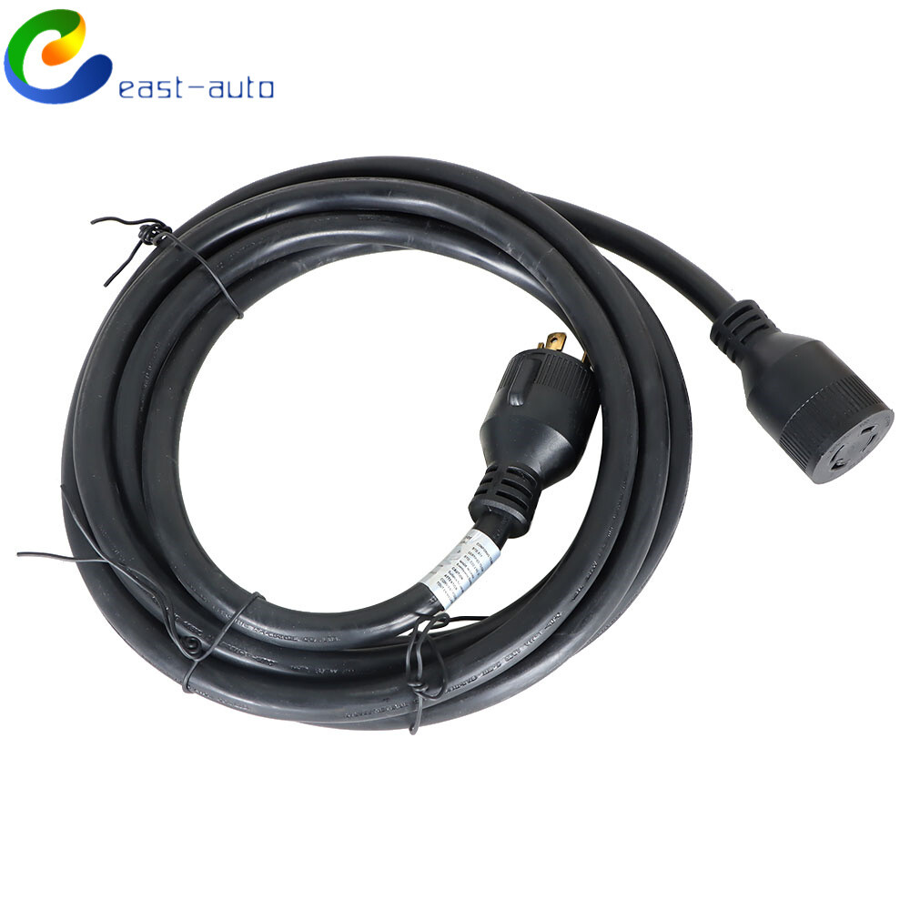 30 Amp 15 Feet Extension Cord & Generator Inlet Box L14-30P/L14-30R 125/250 V
