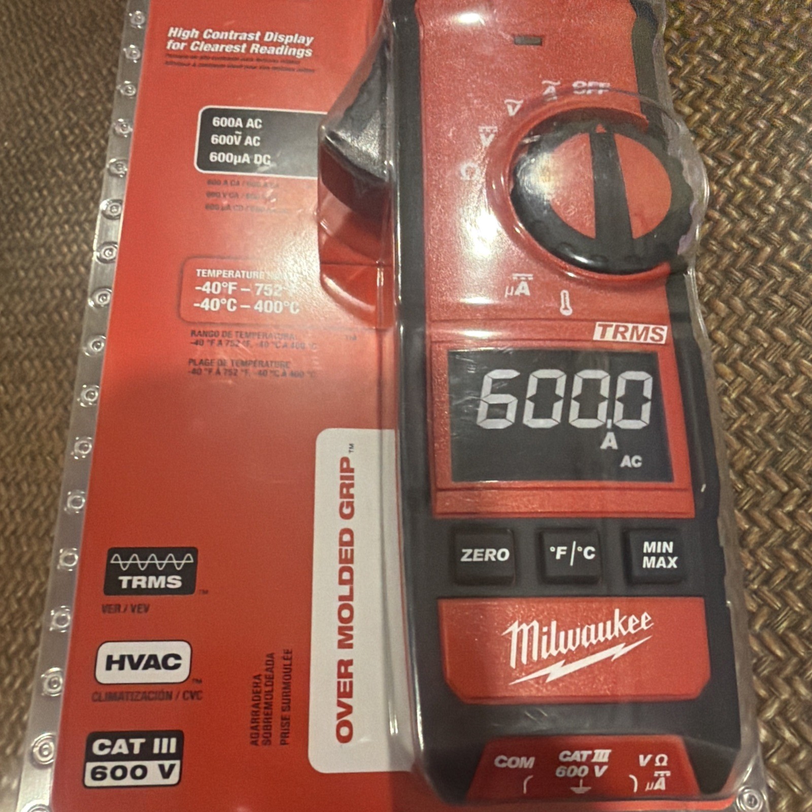 NEW MILWAUKEE 2236-20 600A CLAMP MULTI METER ELECTRICAL TESTER DIGITAL FREESHIP