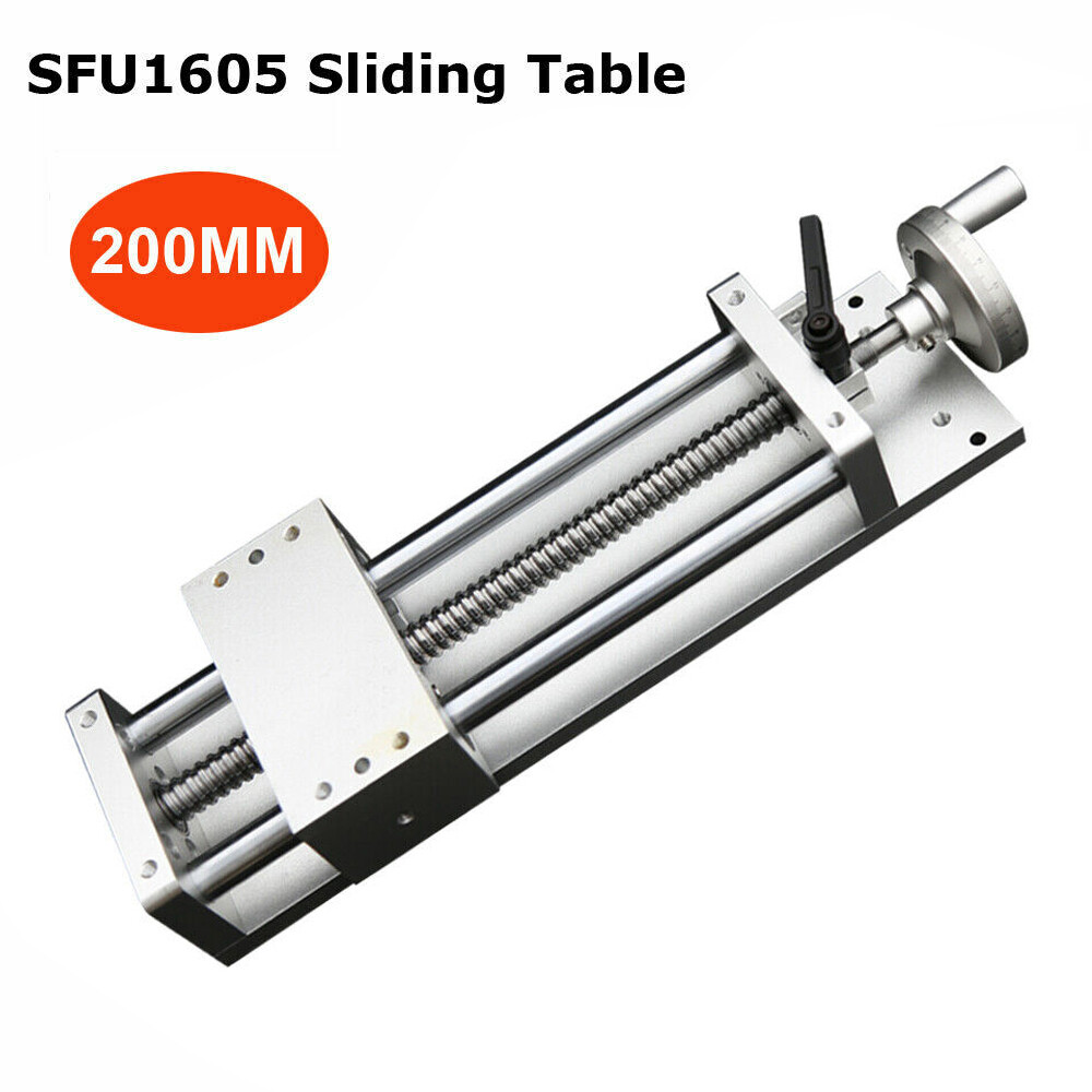 CNC Manual Sliding Table Cross Slide Linear Stage SFU1605 Ballscrew X Y Z Axis