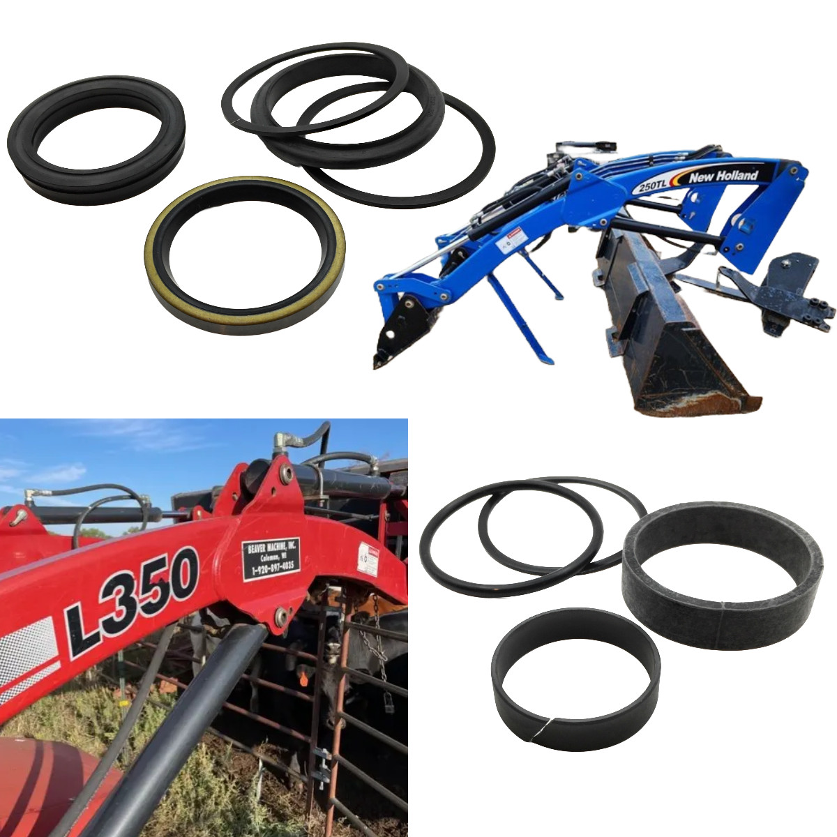 Lift Cylinder Seal Fits Some New Holland Case Loaders Replaces 87311857