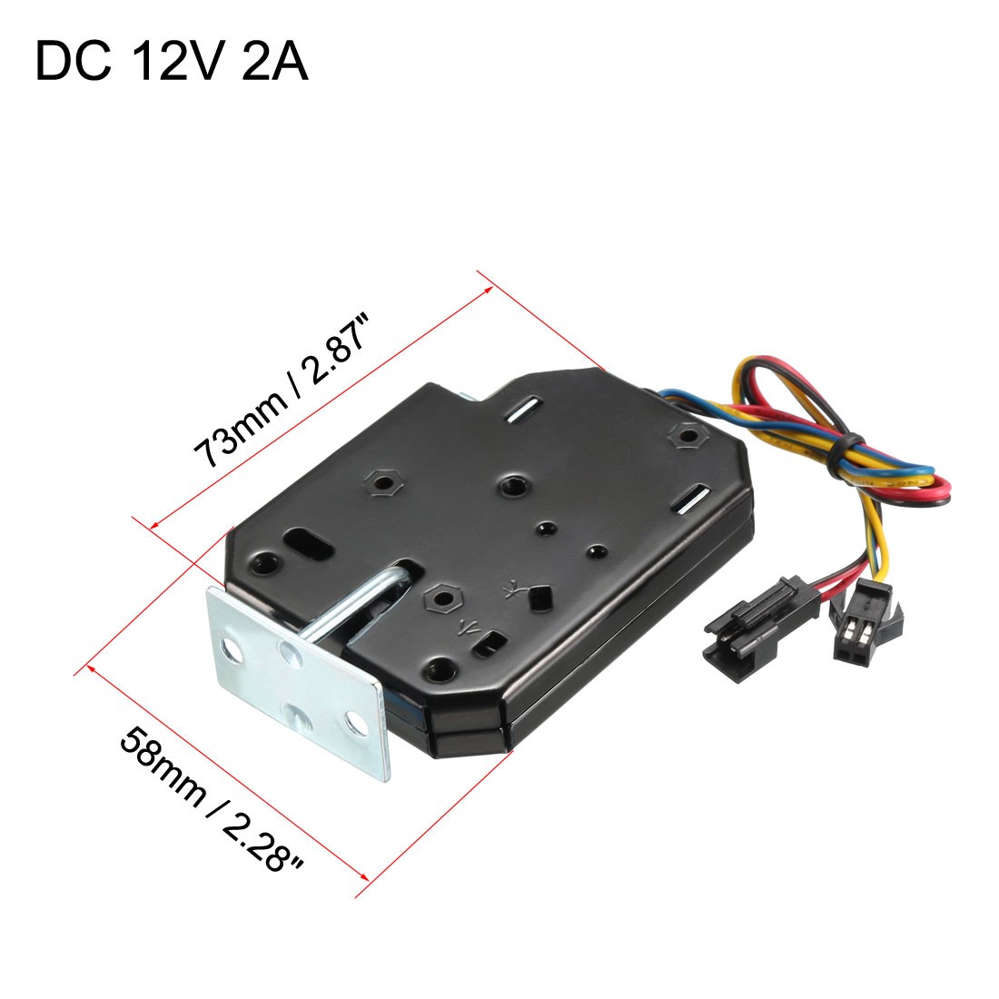 DC 12V 2A Electromagnetic Solenoid Lock Magnetic Lock for Cabinet Lock