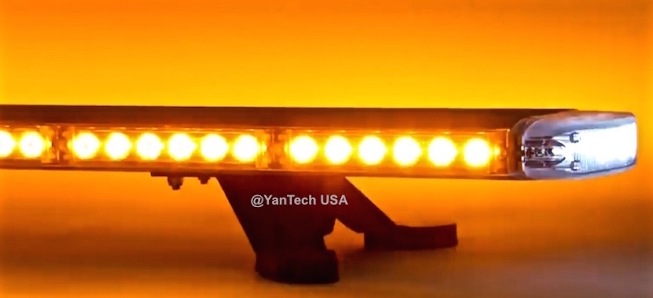 60” Amber LED Light Bar Tow Truck Roll Back Police w/ CARGO & BRAKE/TURN SIGNAL