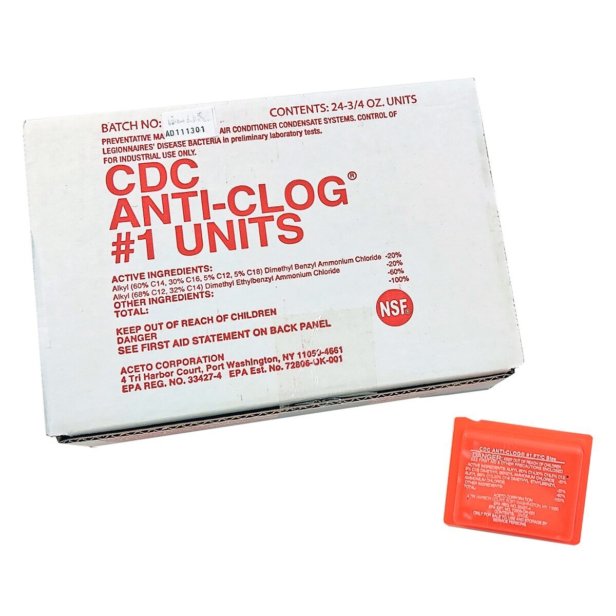 Case (24) H-FTC24 CDC Anti-Clog #1 Pan Treatment for Units (Up To 5 Tons Each)