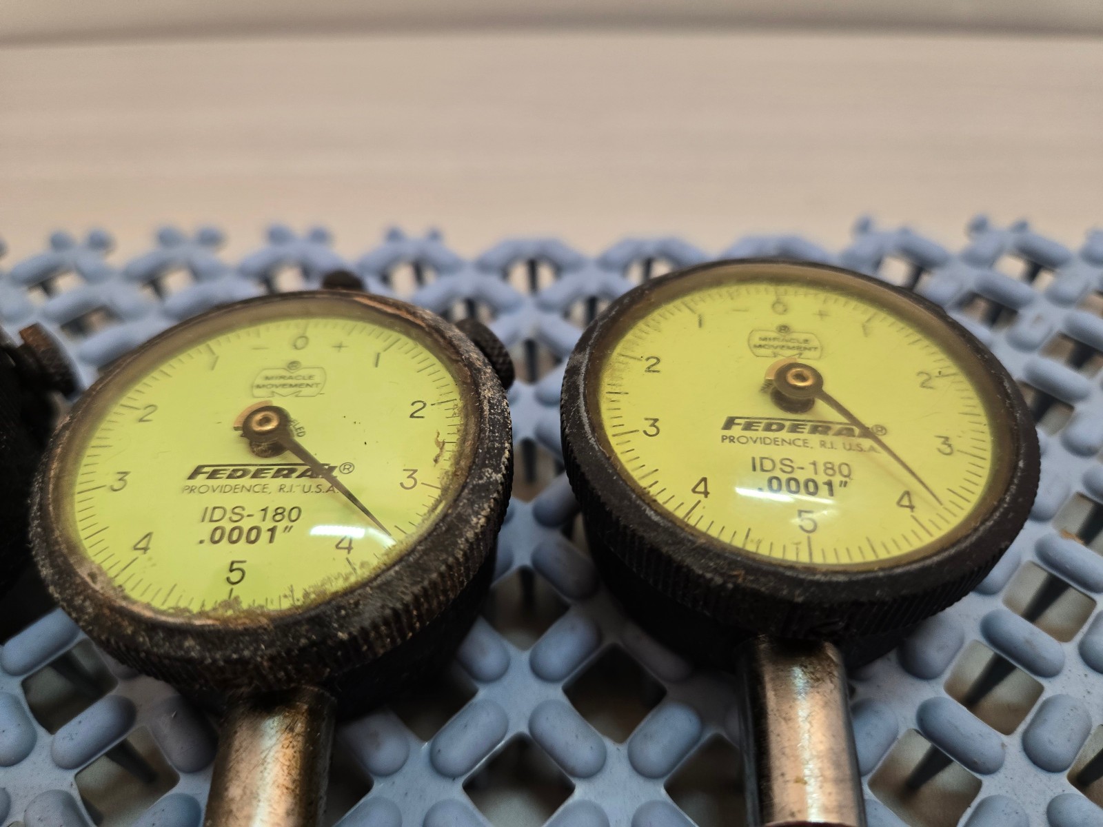 MAHR FEDERAL Dial Indicator Full Jeweled IDS-180 .0001 Lot of (3)