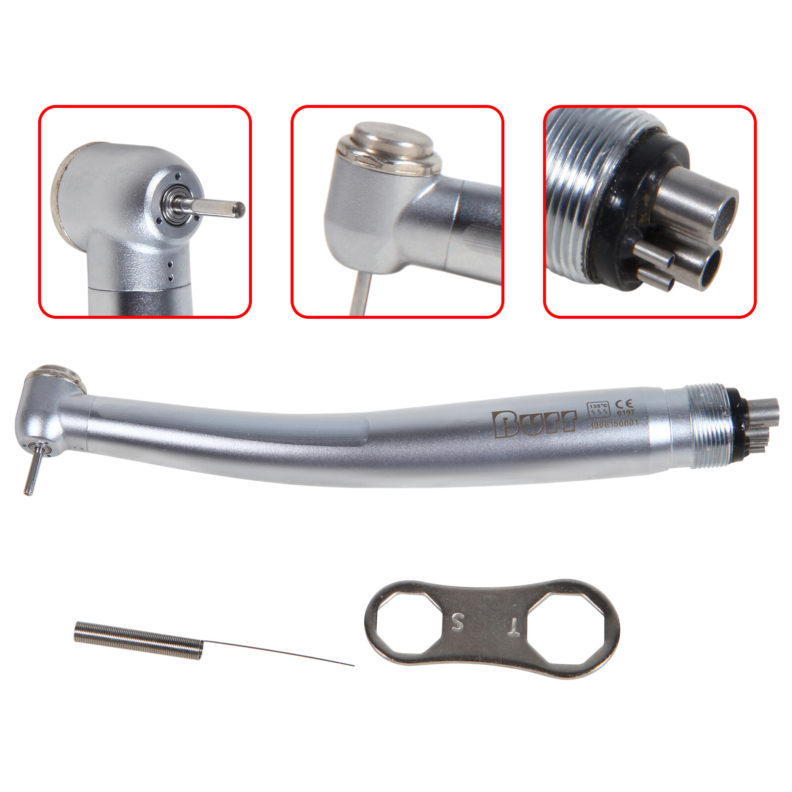 10X NEW Dental High Speed Turbine Handpiece Push Button 4 Hole U3BM