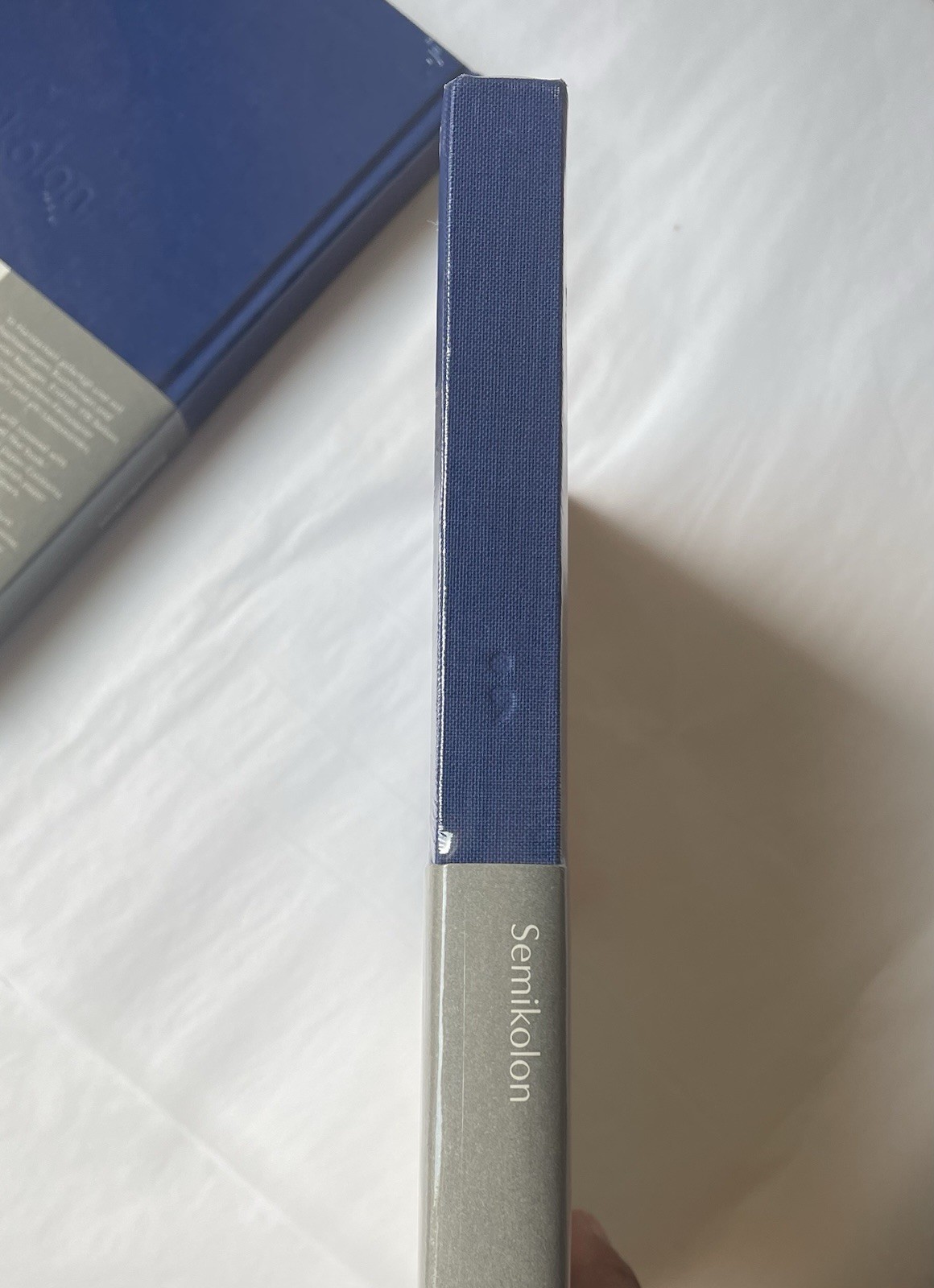 NEW Set of 2 (BLANK) Journal Notebooks By Semikolon Blue/Peach Colors A5