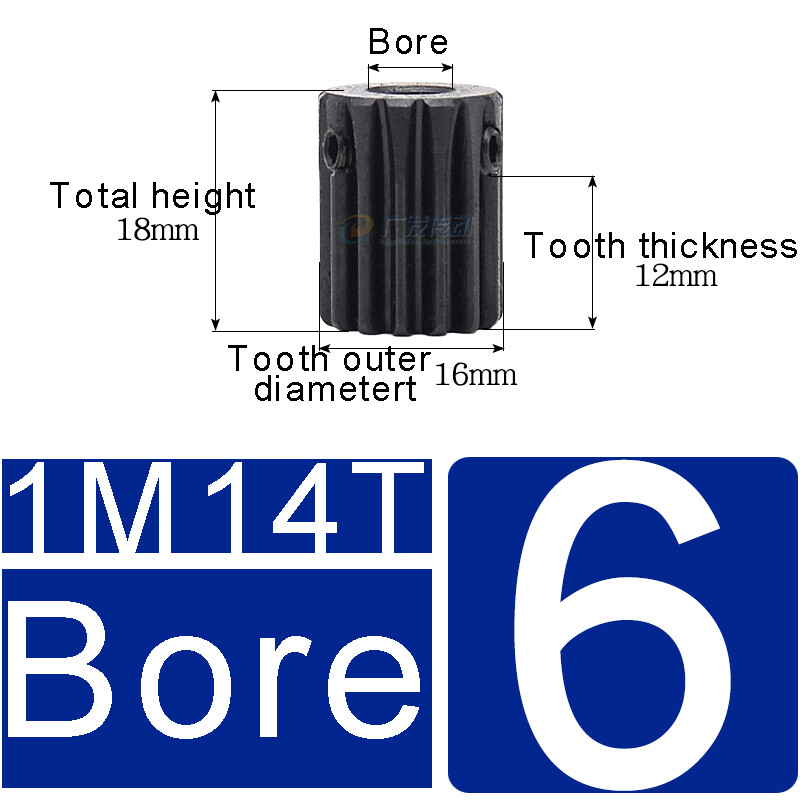 1 Mod Pinion Gear 10-150T Spur Gear With Step 45# Steel Transmission Gear 4~25mm