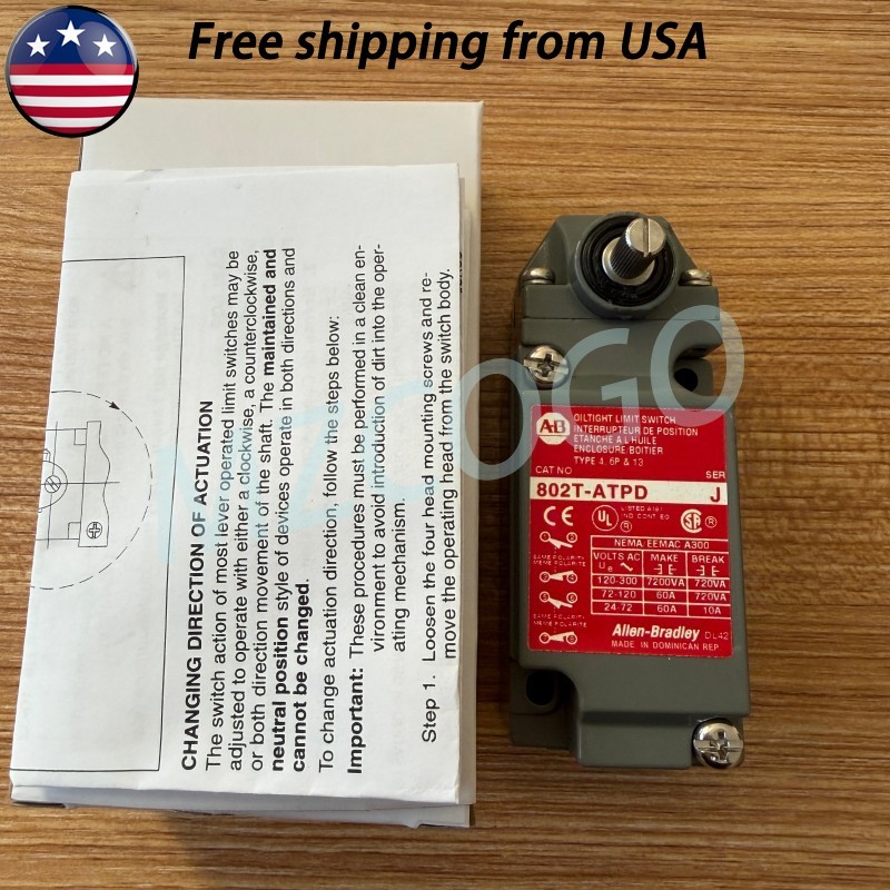 2PCS NEW For Allen Bradley 802T-ATPD OilTight Limit Switch Series J