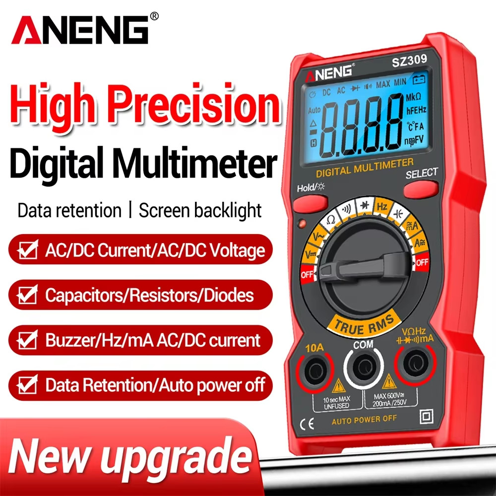 SZ309 Digital Multimeter 1999 Count Smart Professional High Precision AC/DC Volt