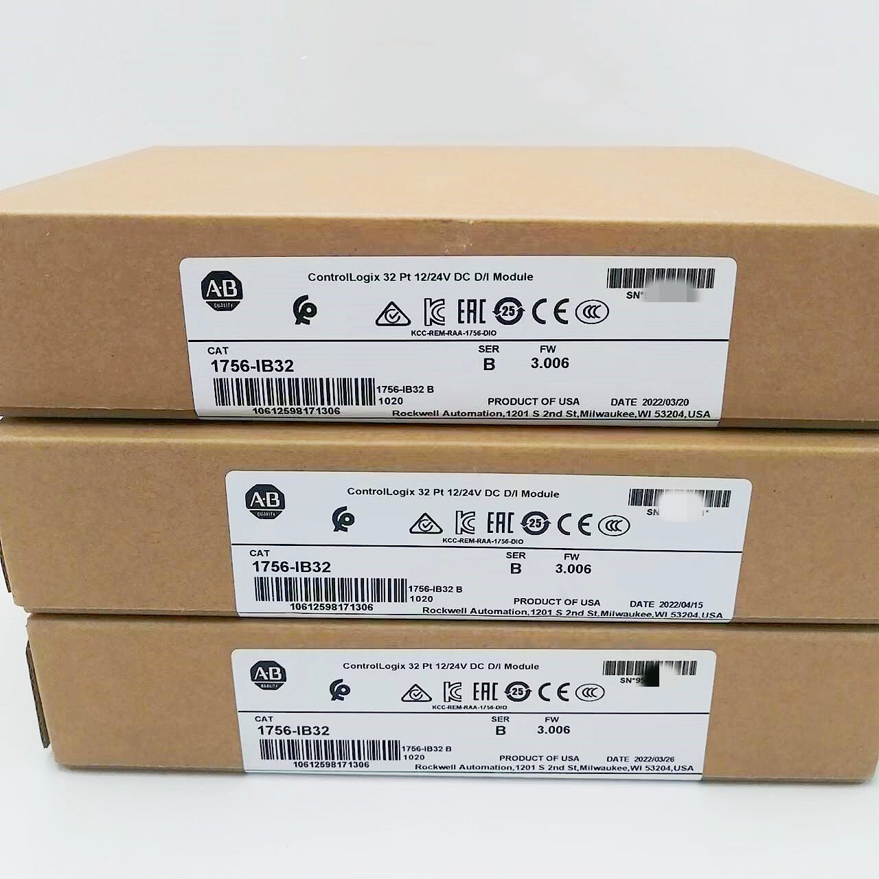 Allen-Bradley 1756-IB32 AB 1756 IB32 SERB CONTROLOGIX 32 PT DC INPUT MODULE US