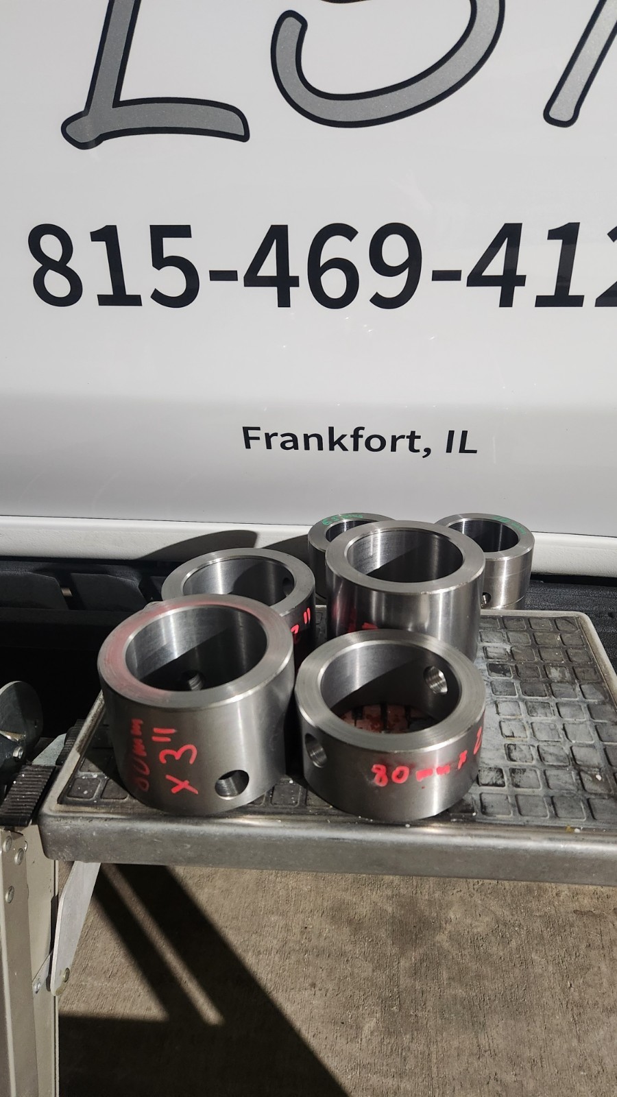 4 New Excavator 80mm Pin Boss Bushing Collar CAT Kobelco John Deere Komatsu Case
