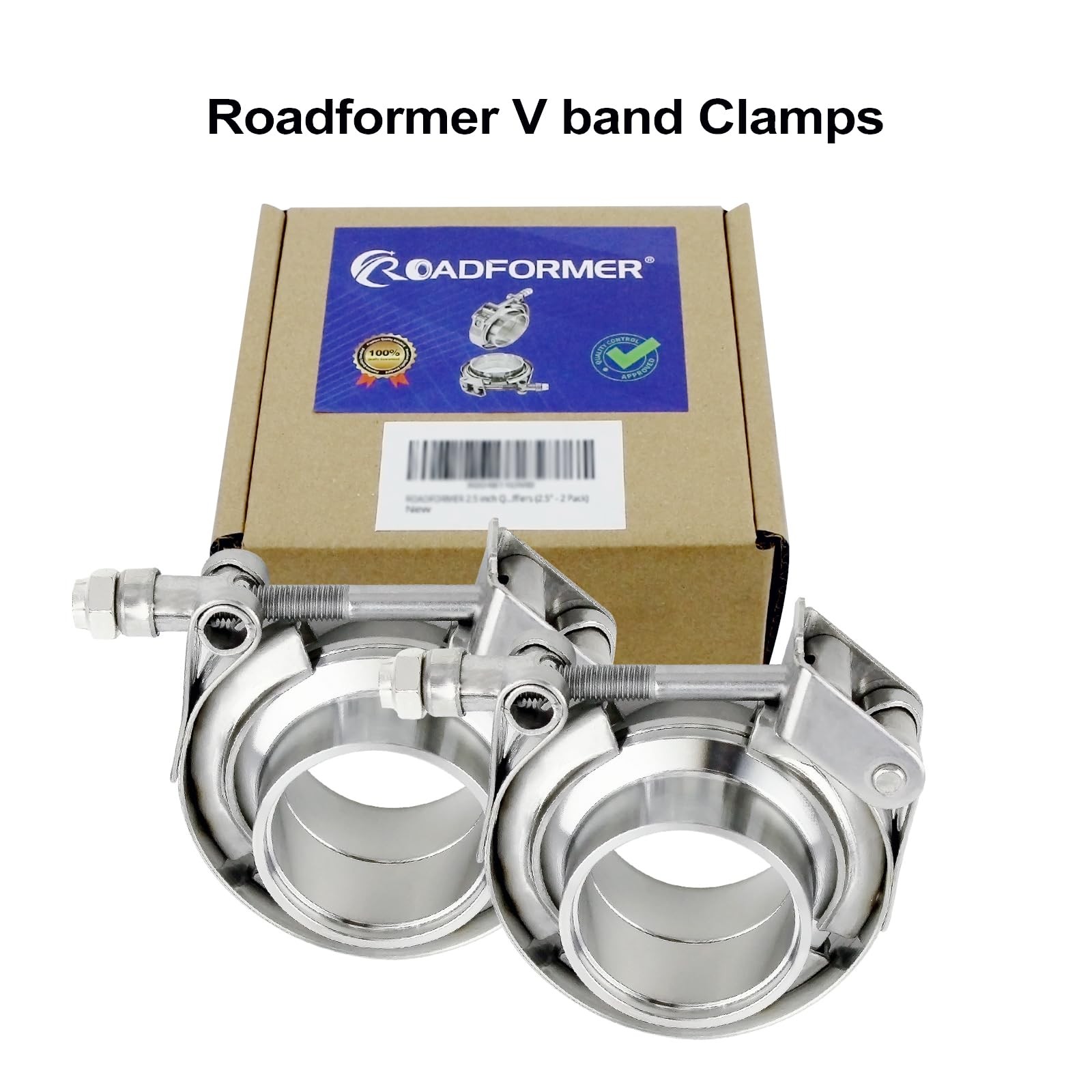 2.25 inch V Band Clamp – 2 sets of Quick Release V band Exhaust Clamp Stainle…