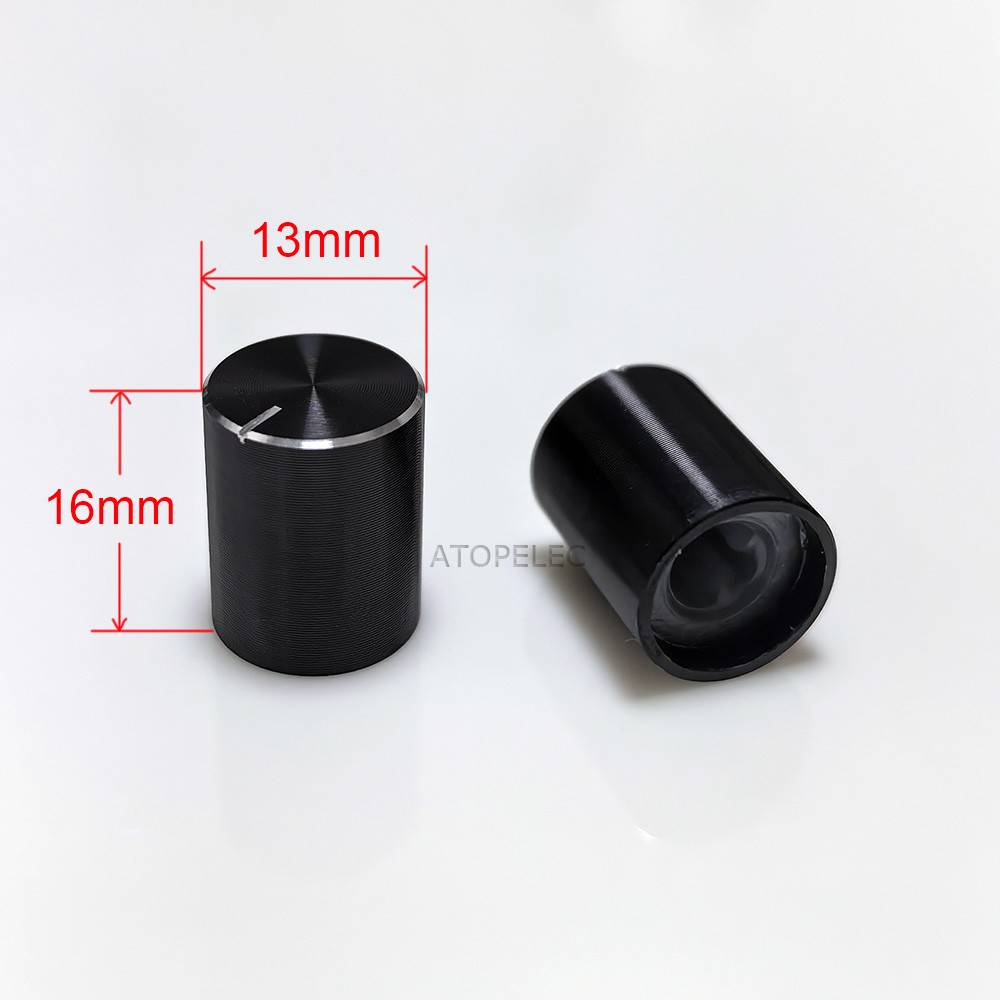 2-10pcs Aluminum Potentiometer Volume Knob for 6mm D-Type Flat Shaft