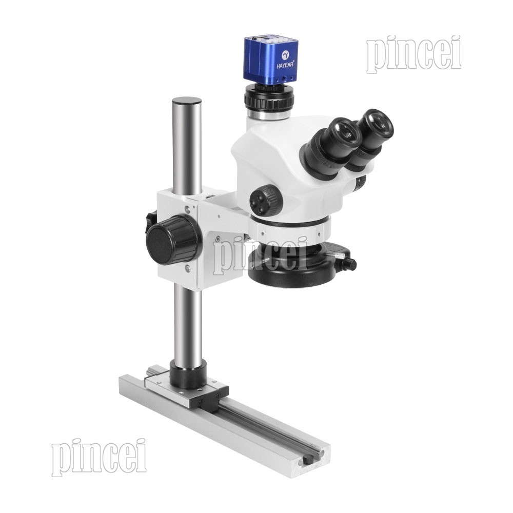 HY-5100-HG7045 7-50X Slide-rail Base Microscope Stand Digital Camera