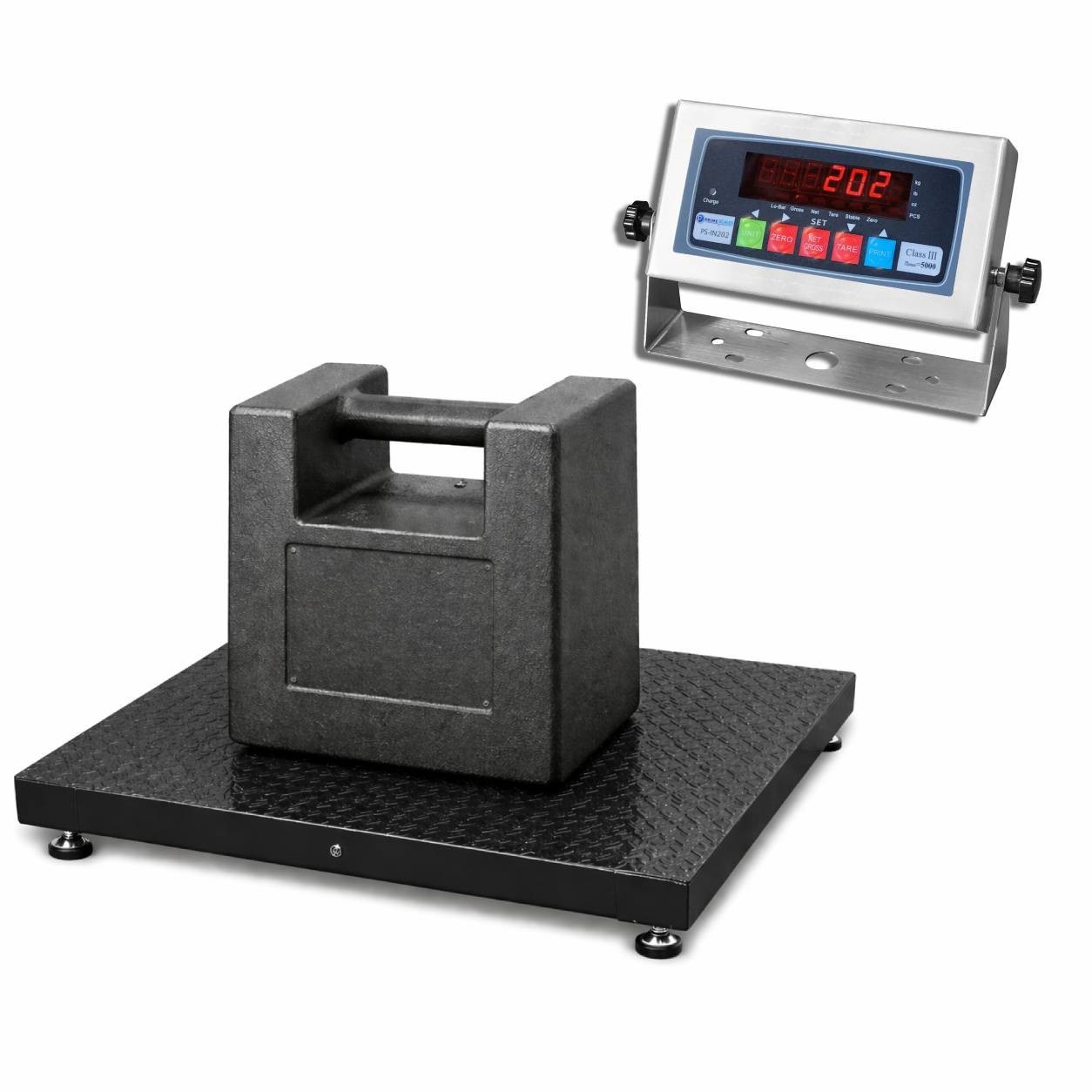 40″x40″ Industrial Floor Scale 2500 lb Capacity Digital Platform Scale
