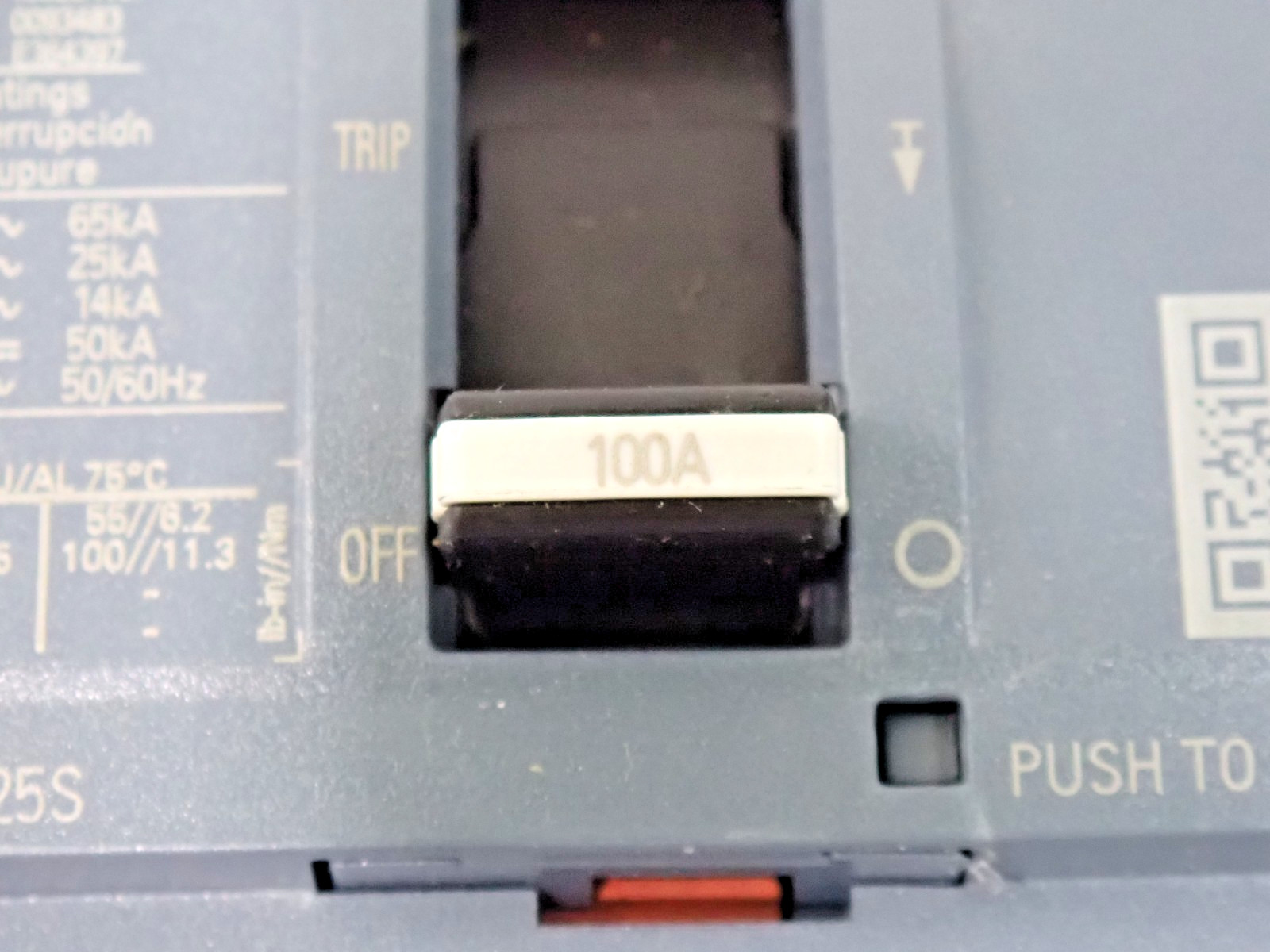 Siemens 3VA4 Circuit Breaker 3VA4110-4ED34-0AA0 100A 3P 25kA @ 480VAC – TESTED