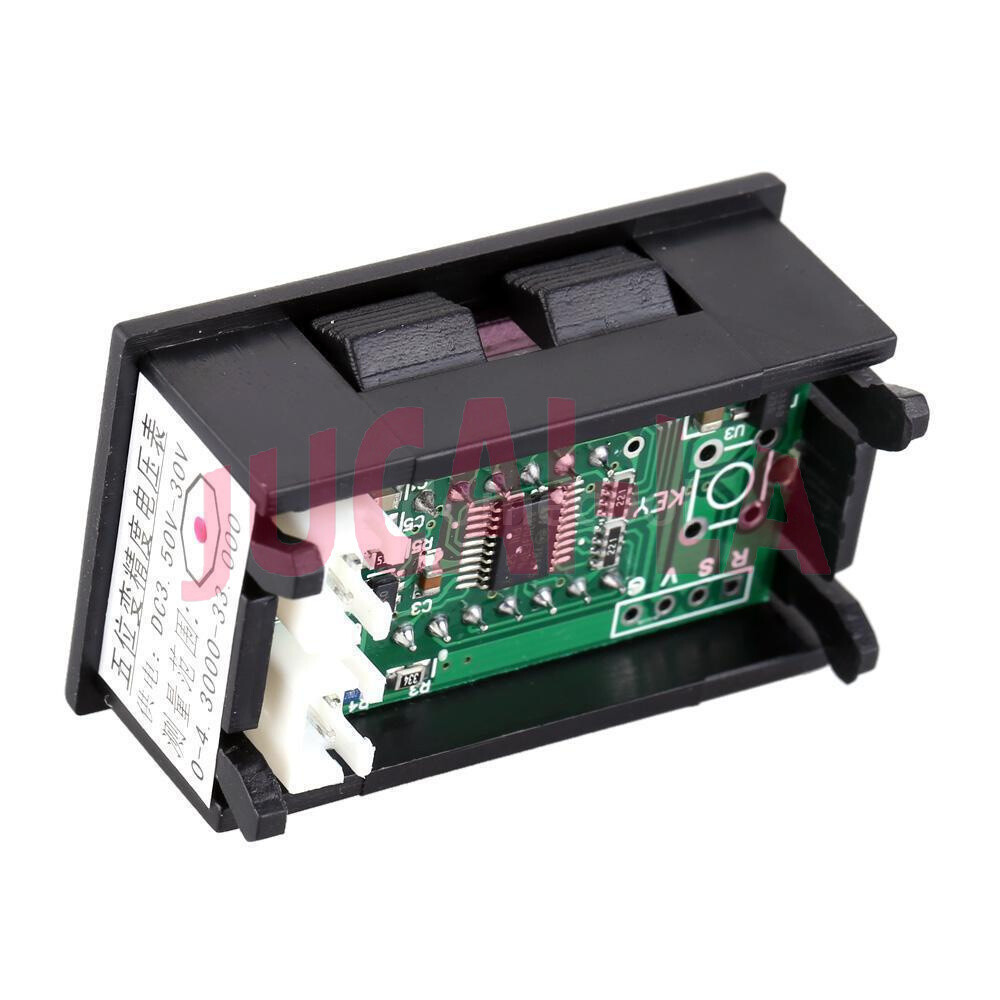 Yellow LED 5 Digit DC 0-4.3000-33.000V Digital Voltmeter Voltage Meter Car M
