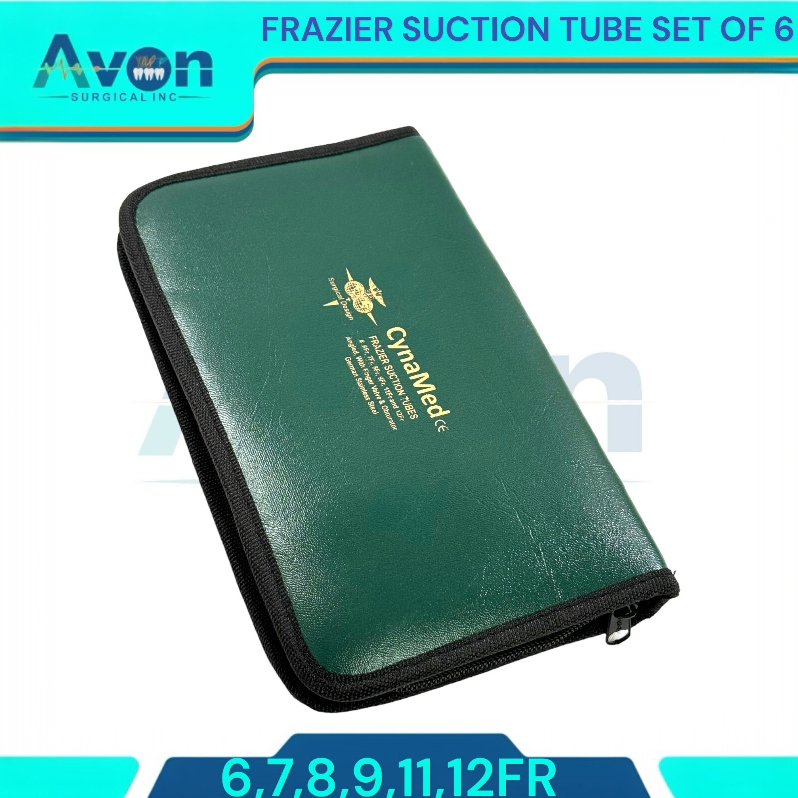 NEW GERMAN Frazier Suction tube set of 6 tubes! Dental ENT Surgical Instruments