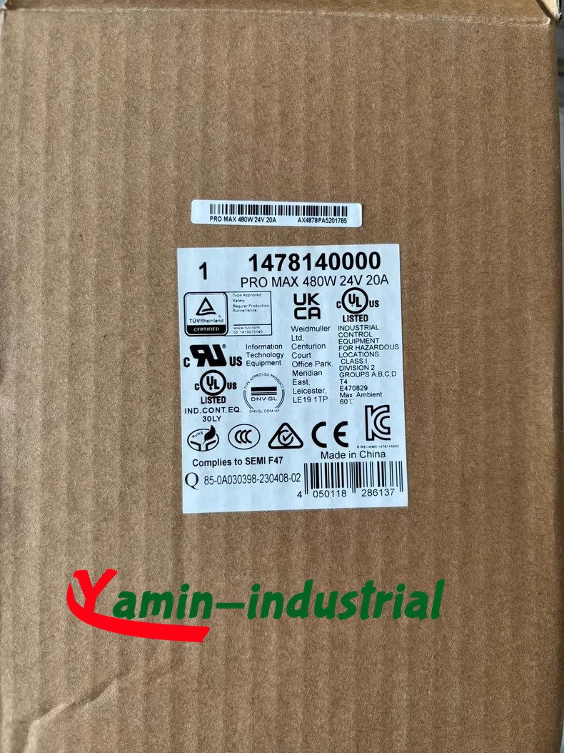 1PCS 1478140000 Weidmuller PRO MAX 480W 24V 20A Power Supply NEW New power