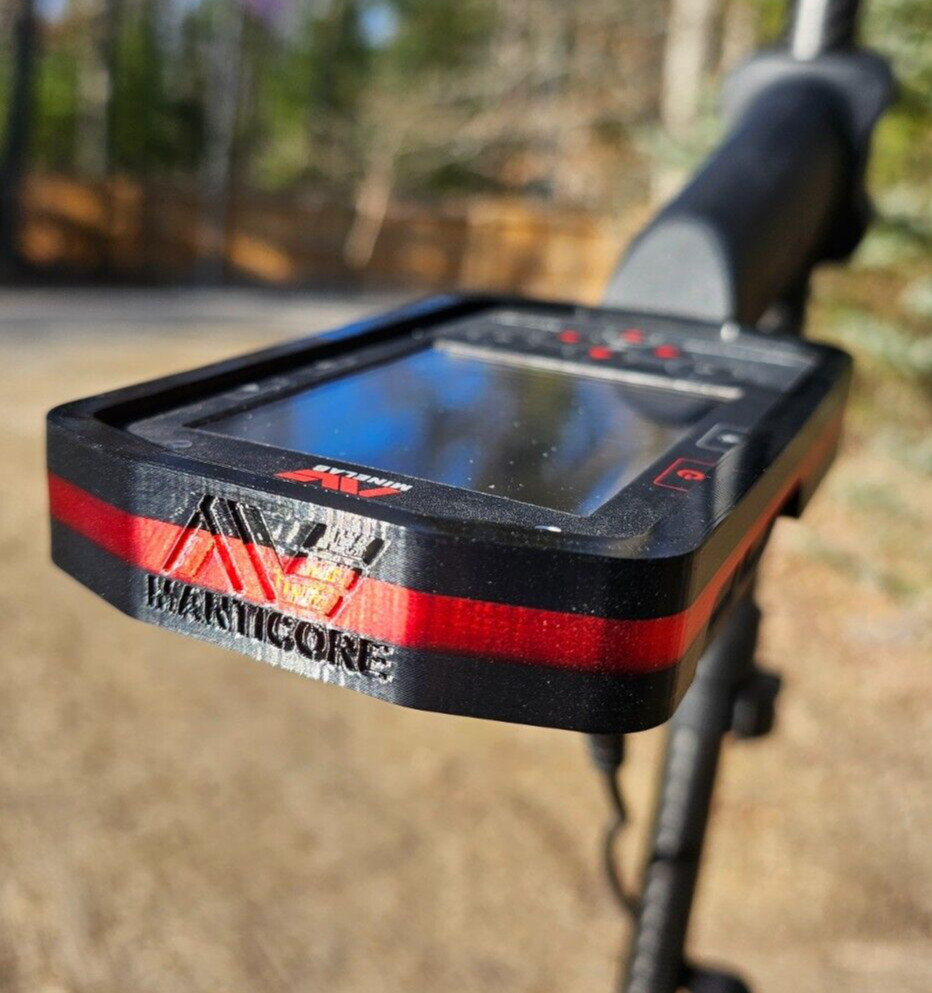 Minelab Manticore Two Tone Black/Red Flex-Rubber Protective Control Unit Cover. 