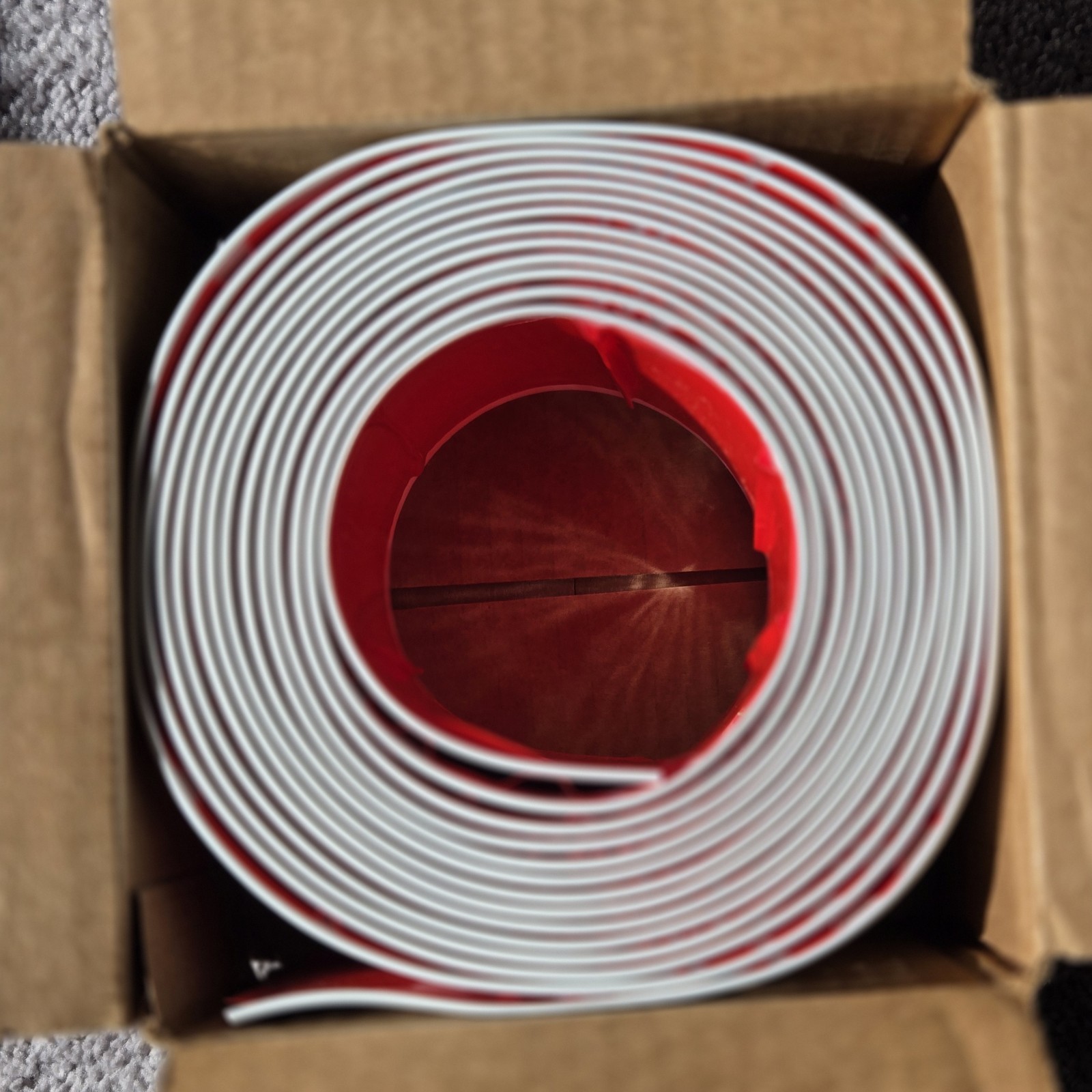 Proflex White Vinyl Wall Base 4 inch X 20 ft Wall Base Trim Self Adhesive NEW