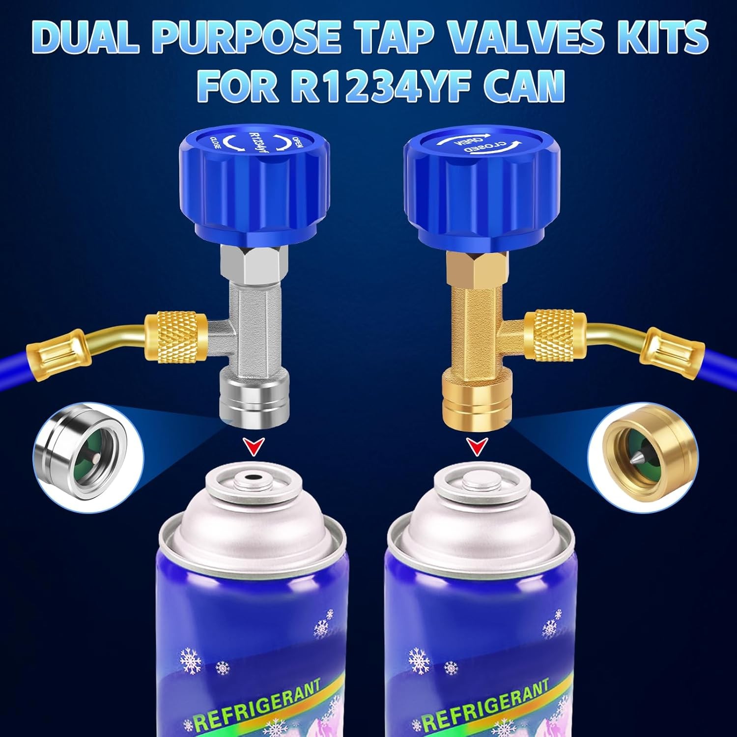 Boltigen R1234YF Can Tap, R1234YF Self-Sealing and Puncture Style Refrigerant Ca