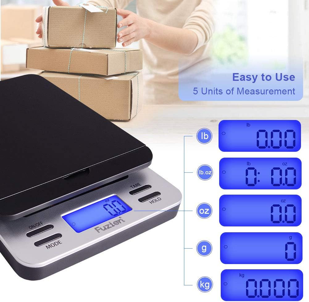 Digital Shipping Scale 86 lb Postal Scale LCD Hold Tare For Packages Mailing