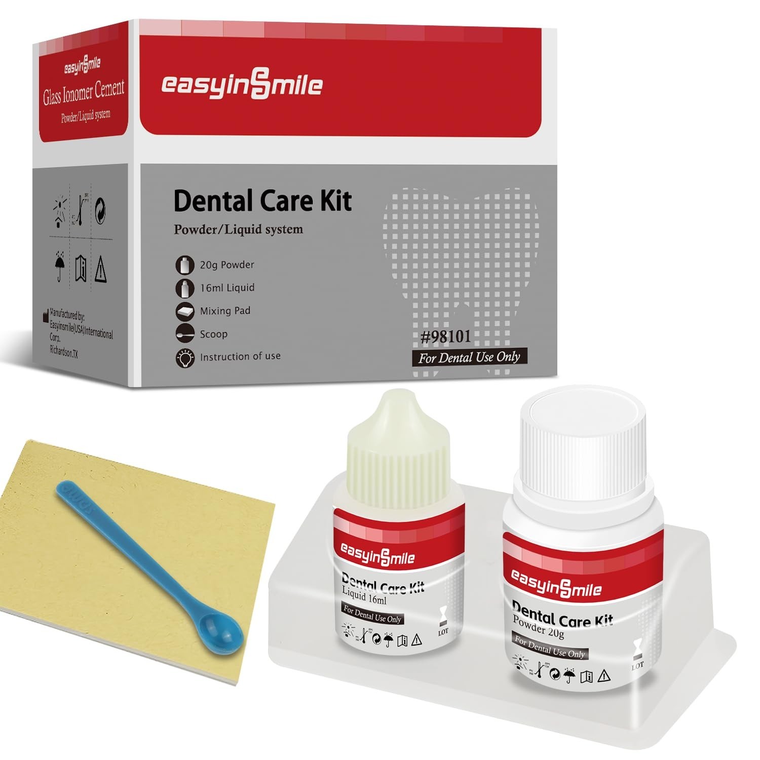 Tooth Repair Kit Zinc Oxide Eugenol Dental Cement for Chipped Broken Teeth