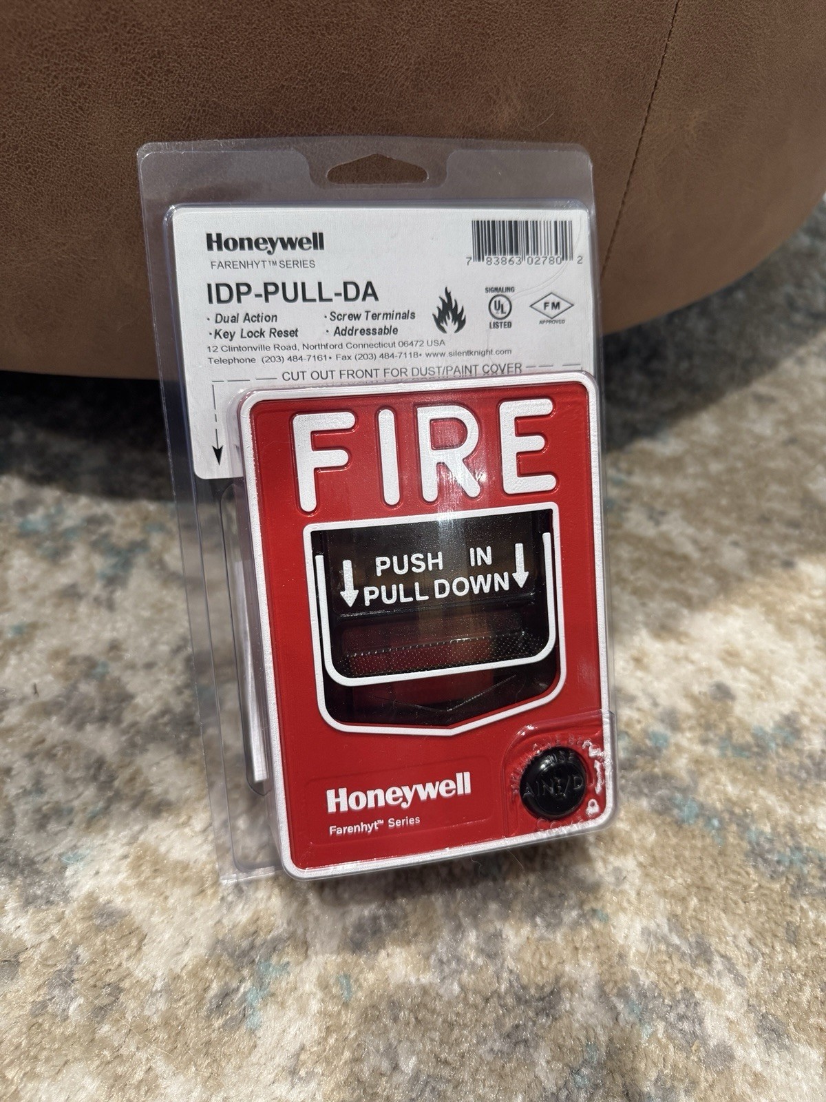 Honeywell Farenhyt IDP-Pull-DA Dual-Action Manual Pull Station Key Lock Reset