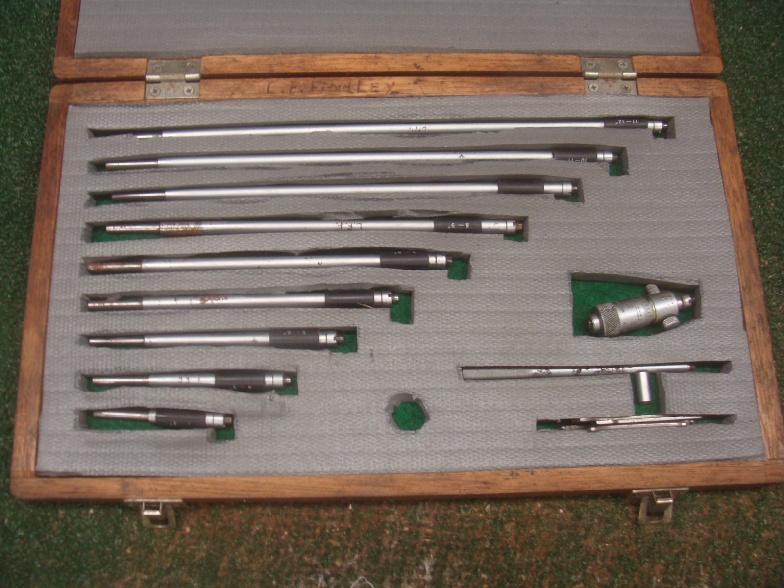 Mitutoyo Depth Micrometer 3-12″ with box – AS SHOWN – see all pics
