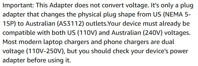 (2 Pack) US AU Plug Adapter,Australian Plug Adapter from USA, USA Standard 3 …
