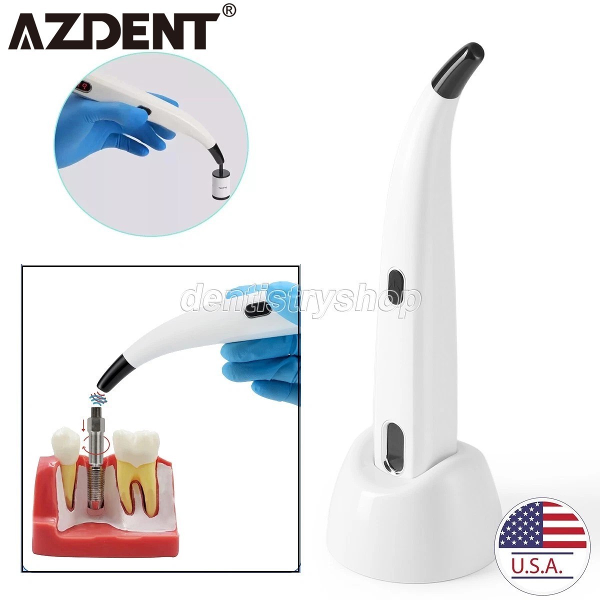 Dental Ortho Composite Ceramic Lingual Buttons for Bondable Round Base