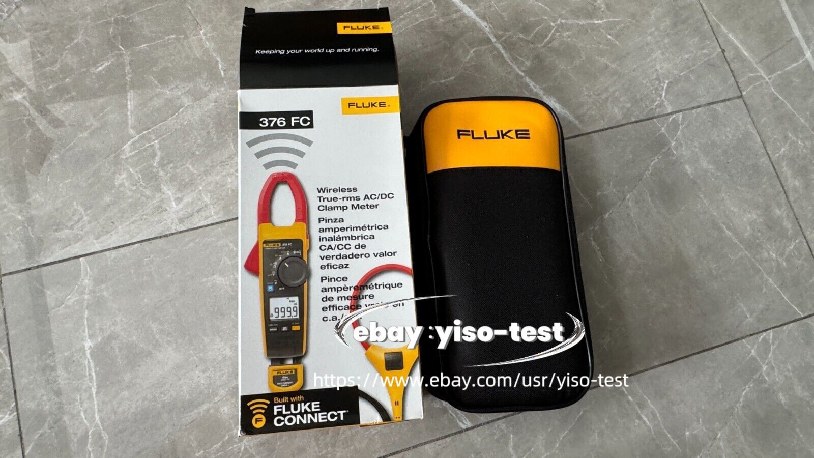 1PC New Fluke 376 FC True-RMS AC/DC Clamp Meter