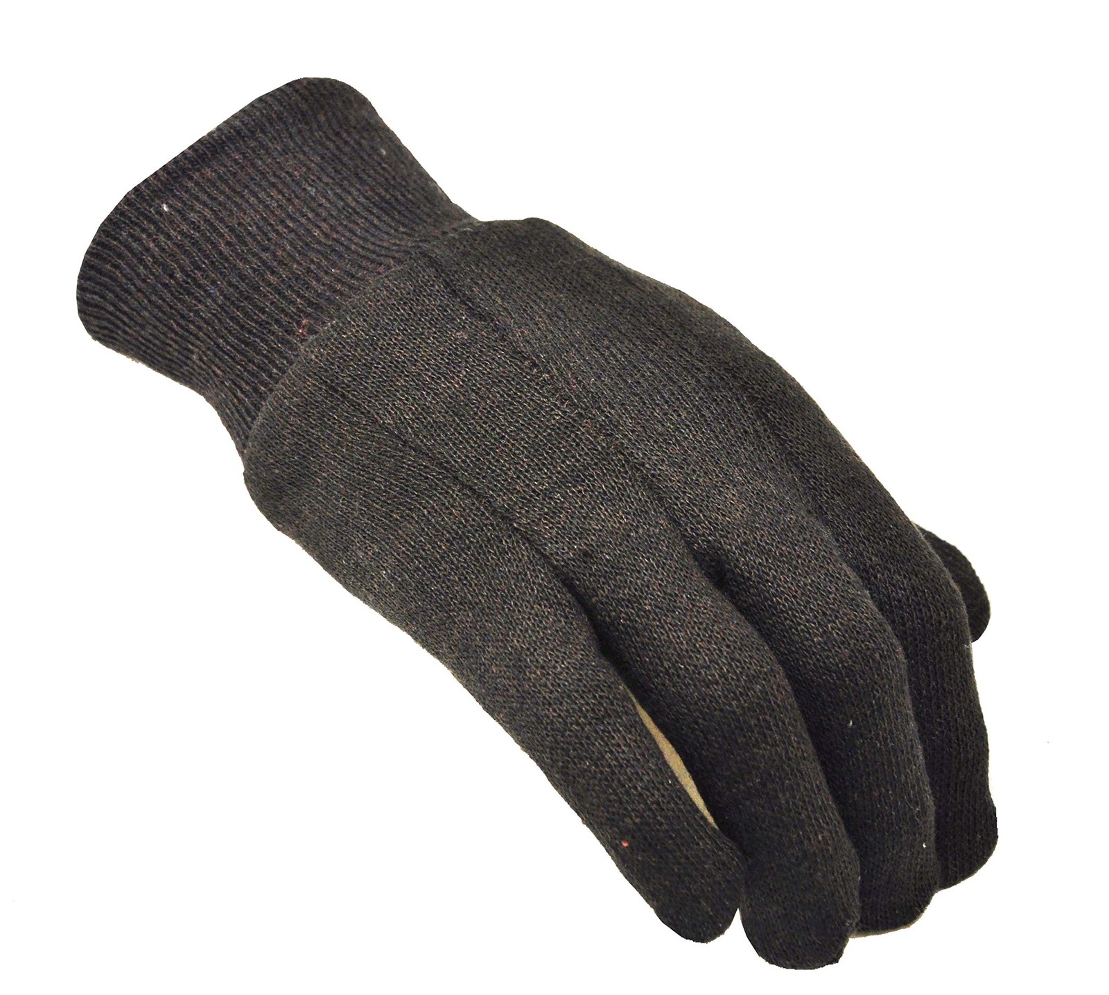 Heavy Weight 9OZ. Cotton Brown Jersey Work Gloves Knit Wrist Sold by Dozen (12