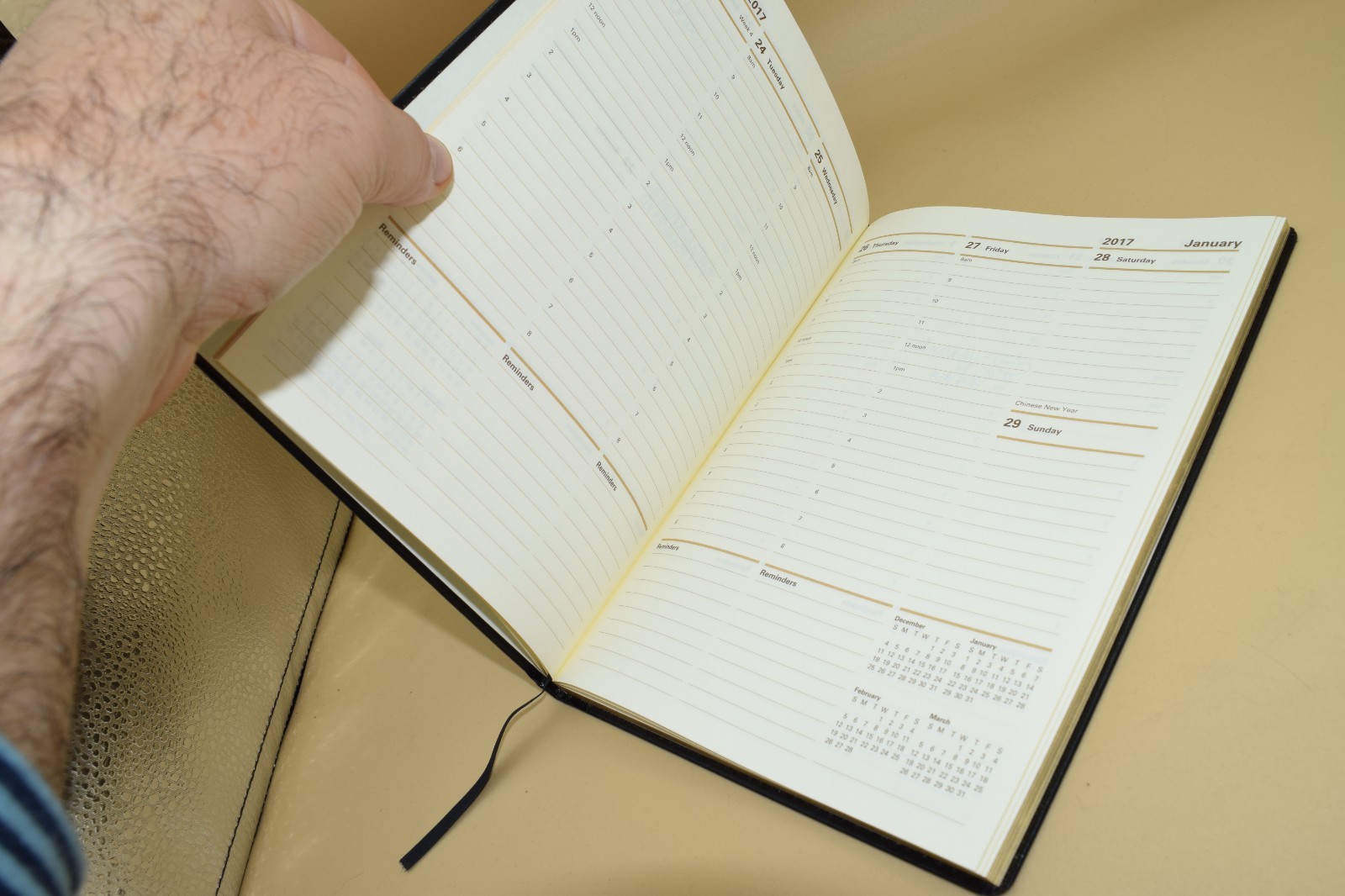 Letts of London® 2017 Signature Weekly/Monthly Planner, 12 Months 9 3/8 X 6 3/4