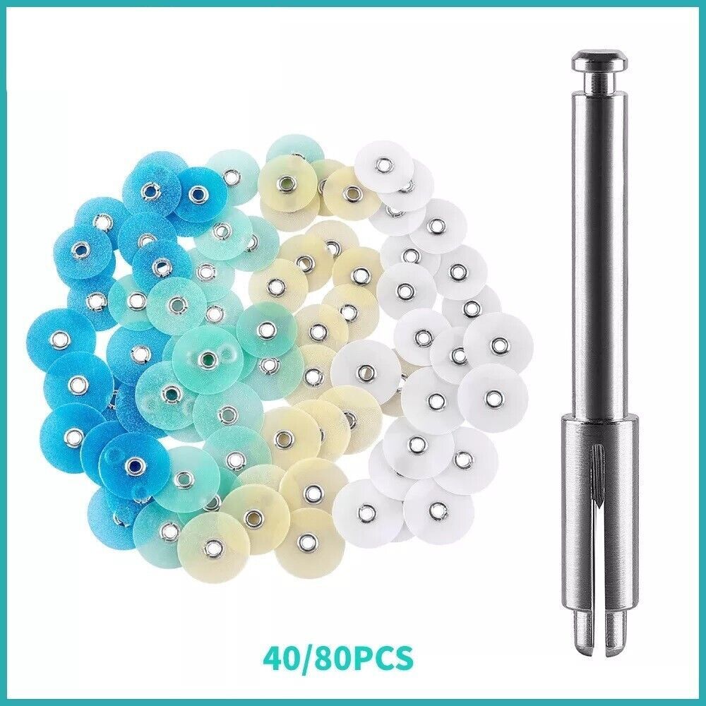 Dental Resin Finishing Polishing Discs No.1.075 Discs+Strip 75pcs/pack+Mandrel