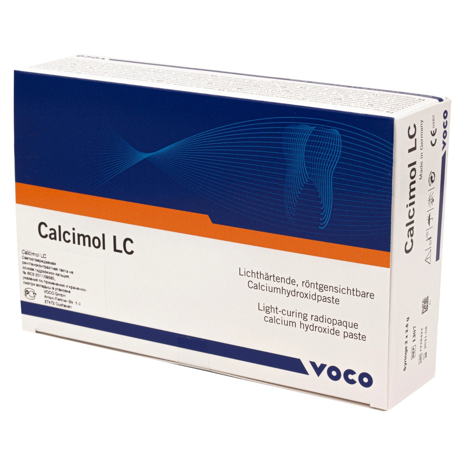 Voco Calcimol LC Light-Curing Radiopaque Calcium Hydroxide Paste – Free Ship