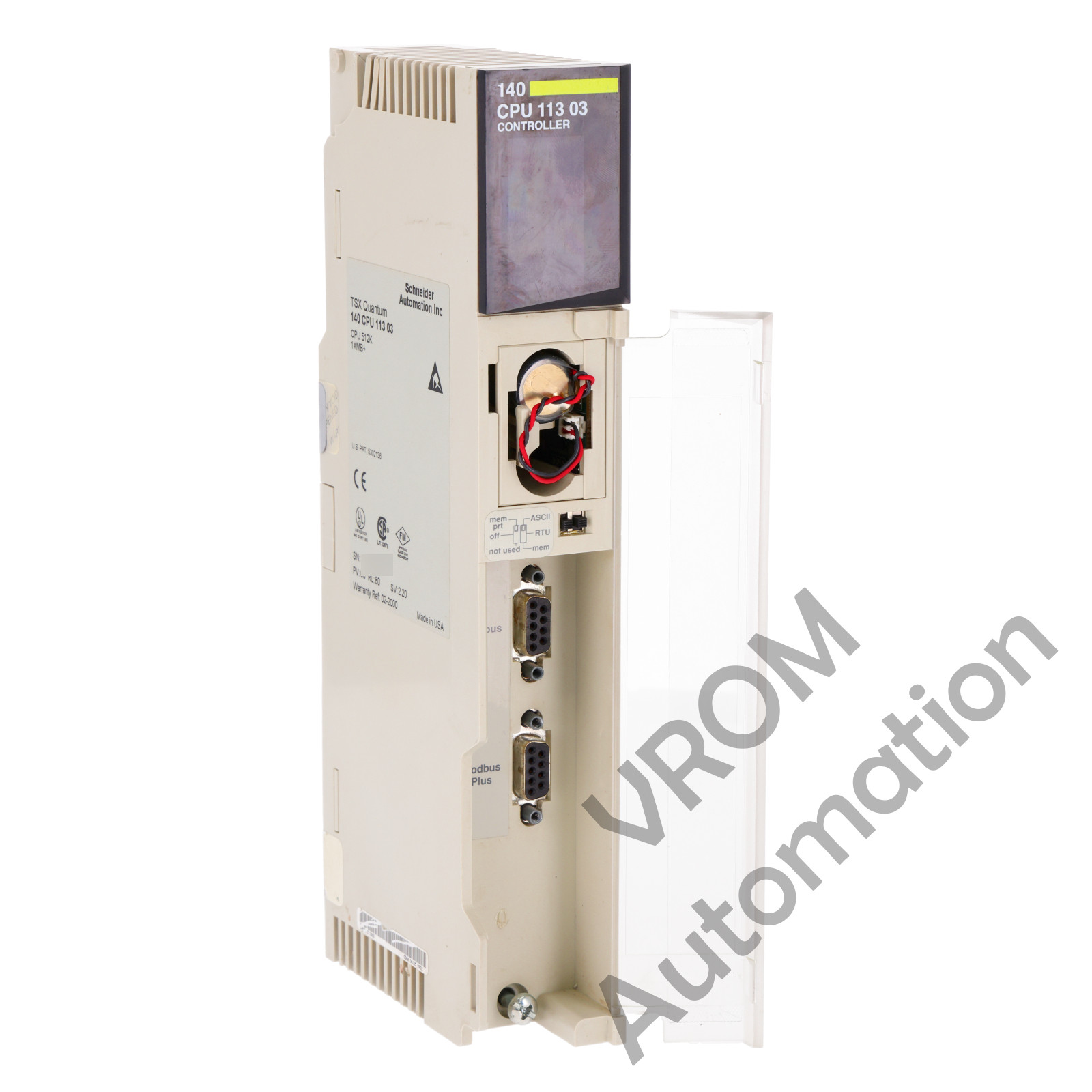 Modicon Schneider 140-CPU-113-03 CPU 512K RAM