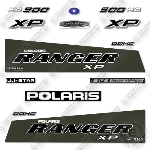 Polaris Ranger 900 XP 2016 Sage Green Decal Kit UTV – Aftermarket Kit