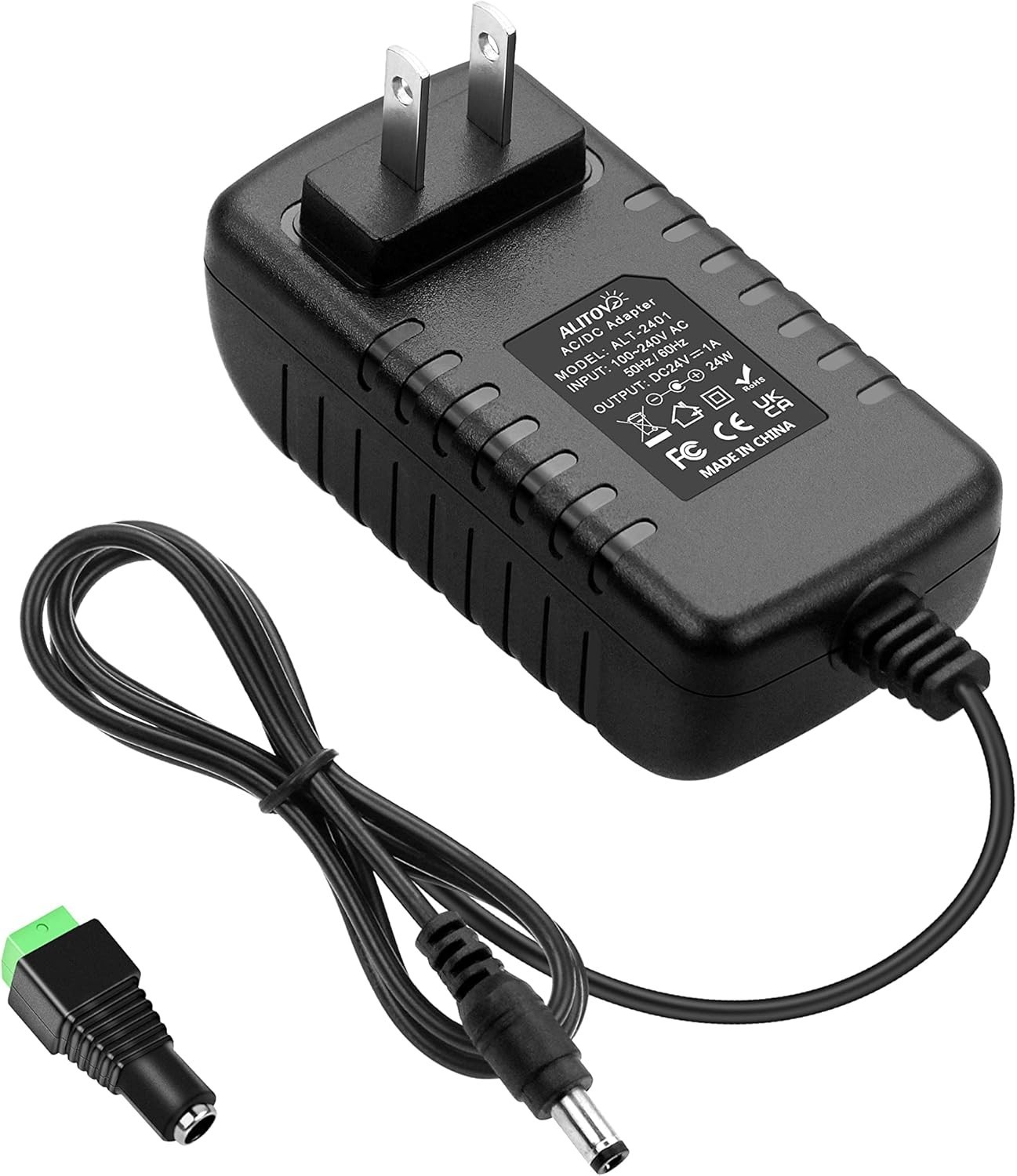 24V 1A 24W DC Power Supply Adapter 100~240V AC to DC 24 Volt 1 Amp Converter …