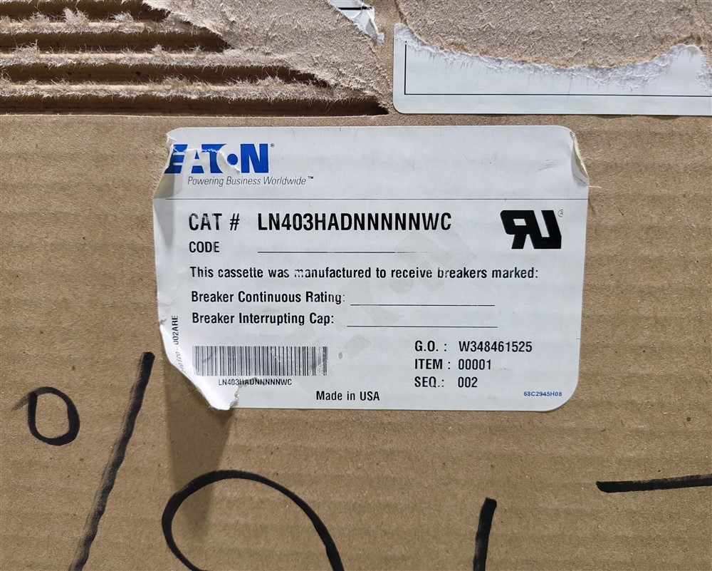 NEW EATON LN403HADNNNNNWC Magnum Power Circuit Breaker Cassette 4000A 6 Pole