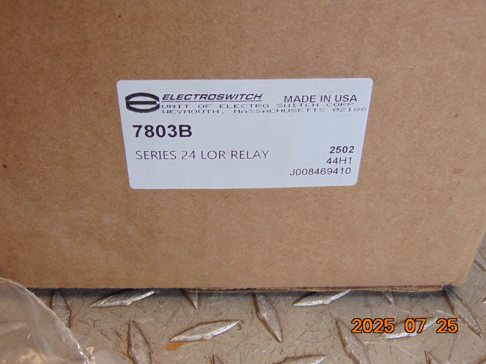 ELECTROSWITCH 7803B SERIES 24 LOR RELAY see description