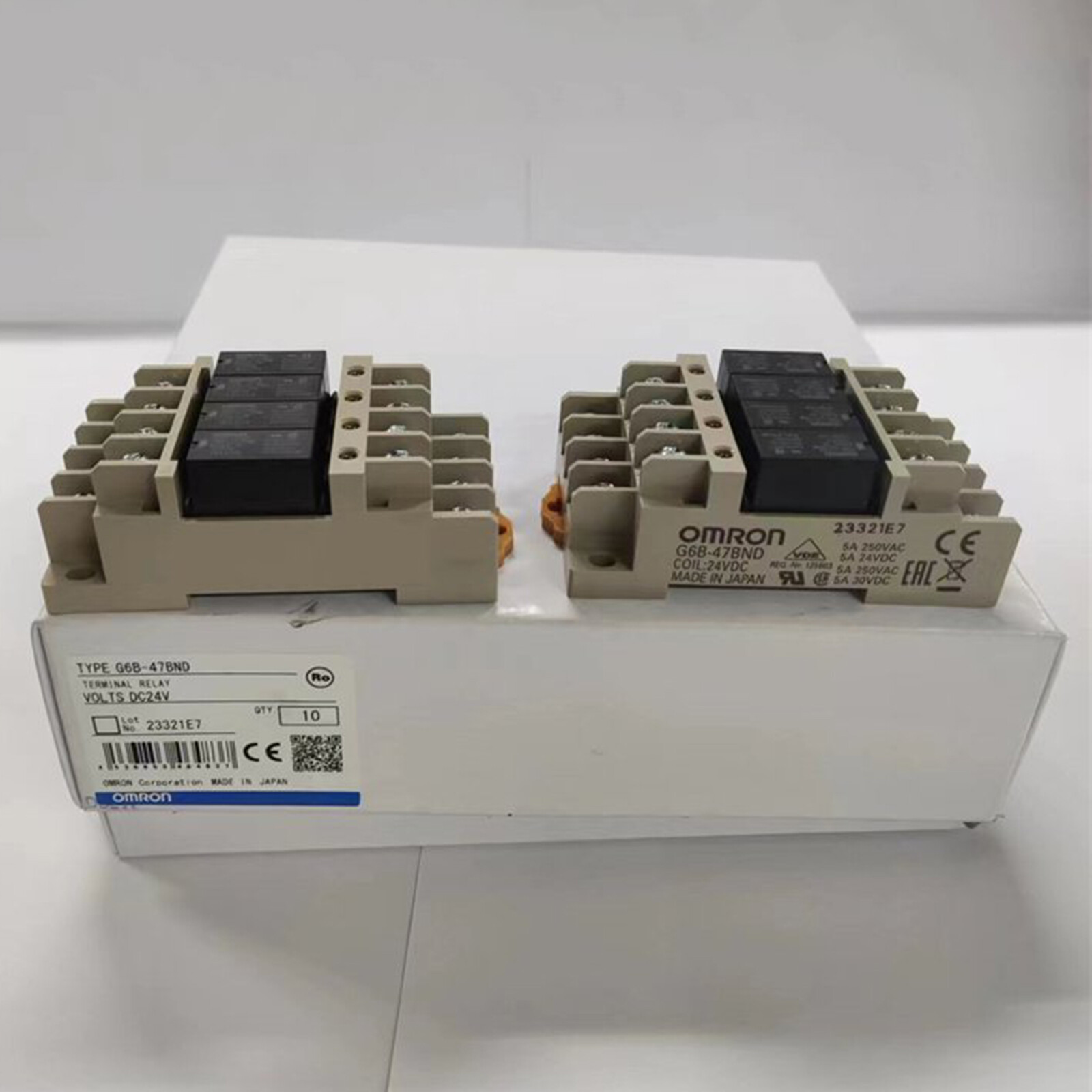 10PCS New Omron Terminal Block Relay G6B-47BND 24VDC Fast Ship #XR