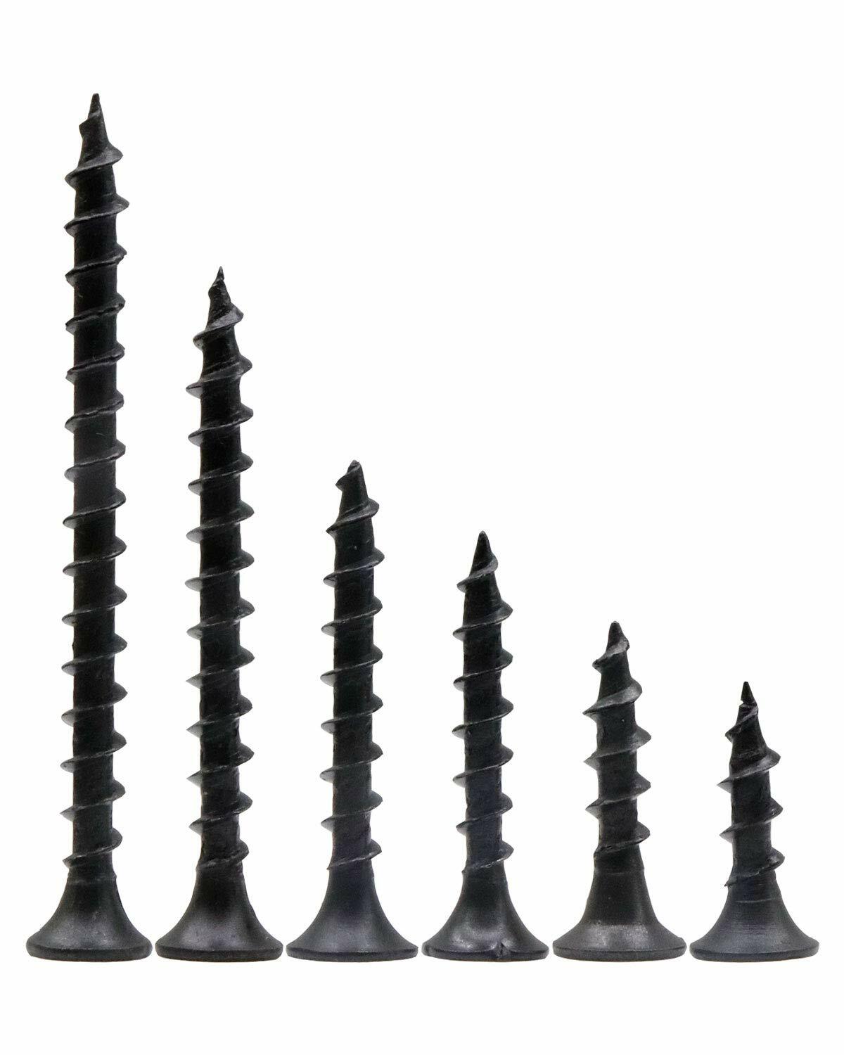 Phillips Bugle Head ( 3/4″ – 6″ ) phosphate Black Coarse Drywall / Wood Screws
