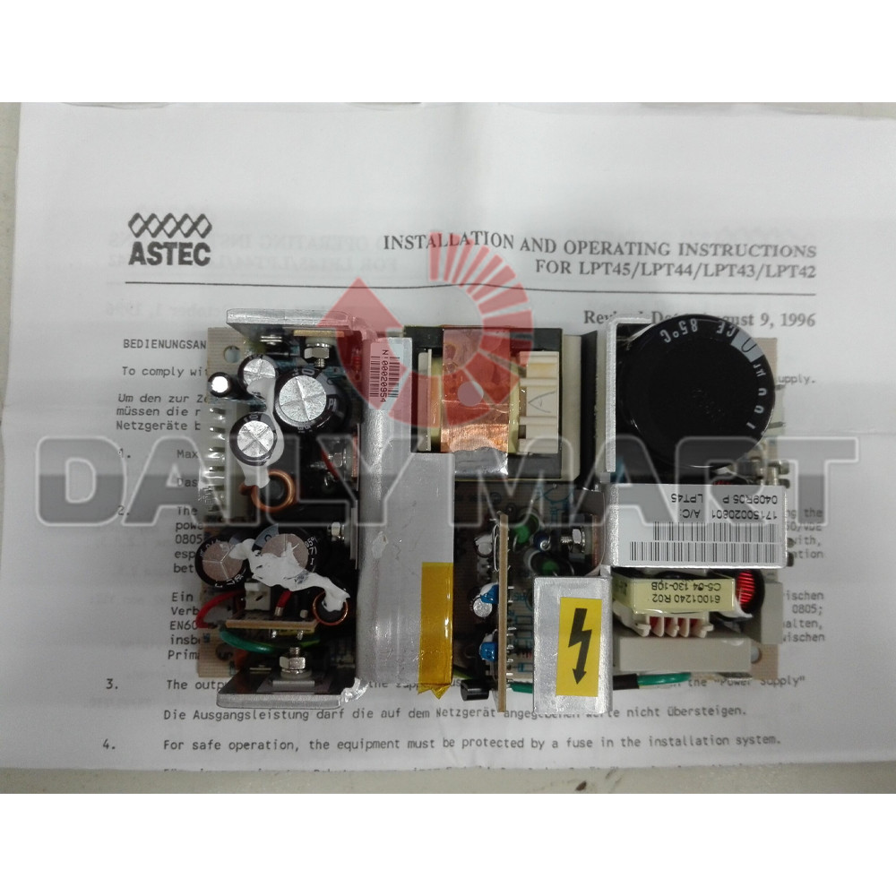 New In Box ASTEC LPT45 Switching Power Supply 5V/5A 15V/2.5A