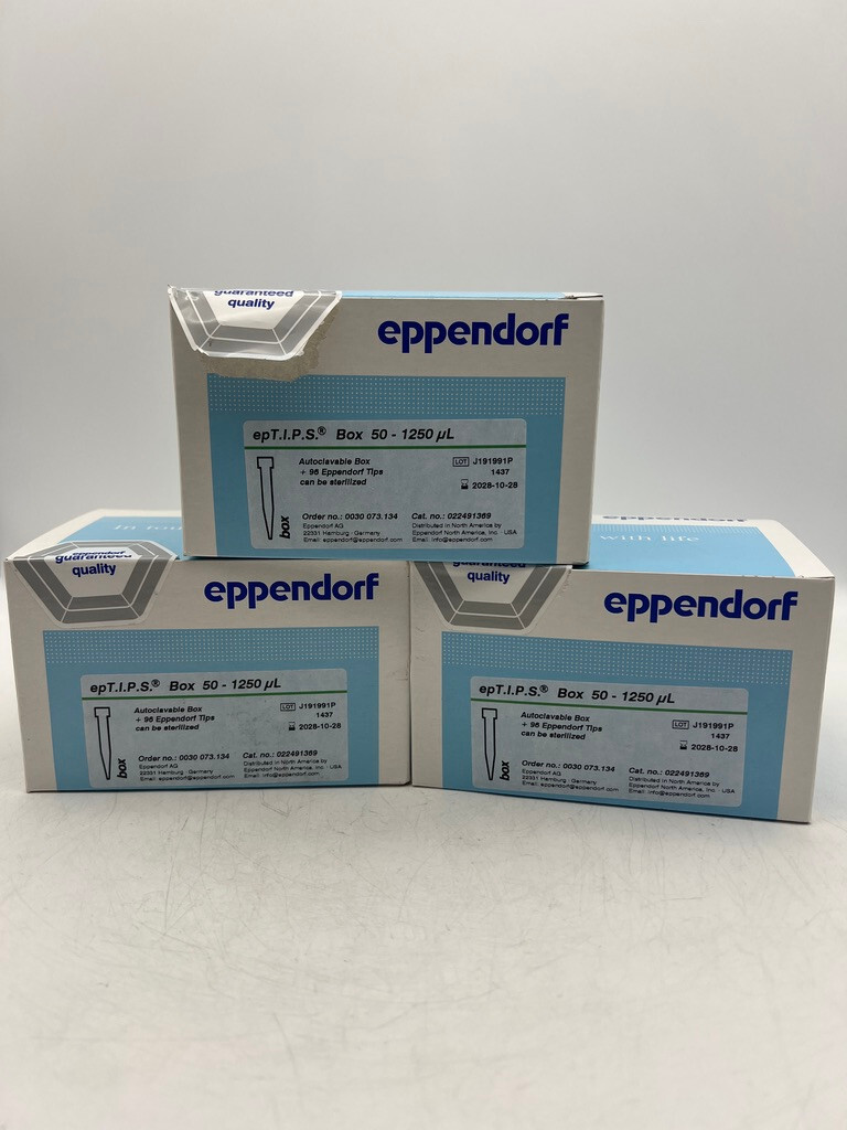 Lot 8 Boxes EPPENDORF epTIPS Pipette Tips Reloads Assorted Size as shown GERMANY